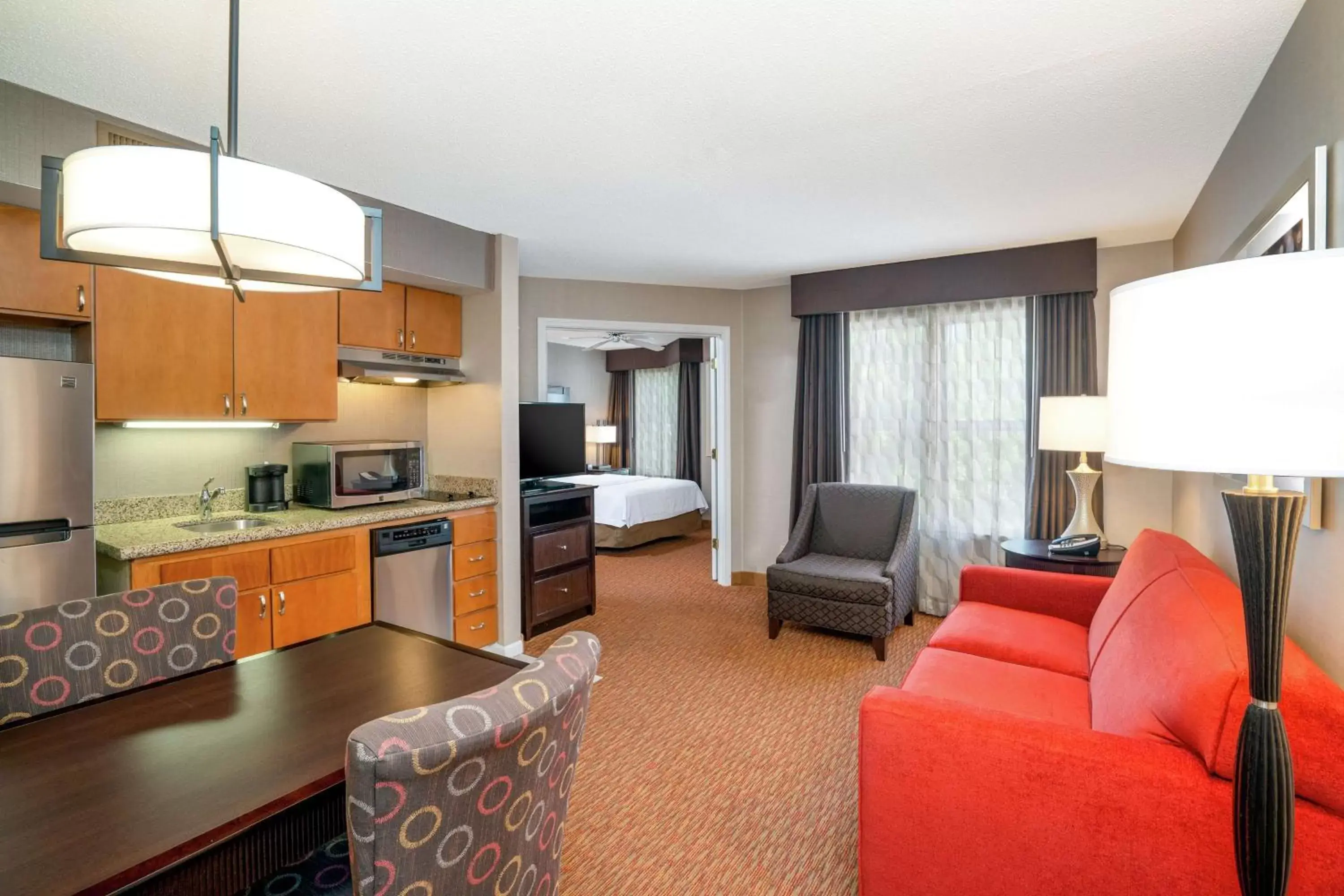 Bedroom, Seating Area in Homewood Suites Lafayette