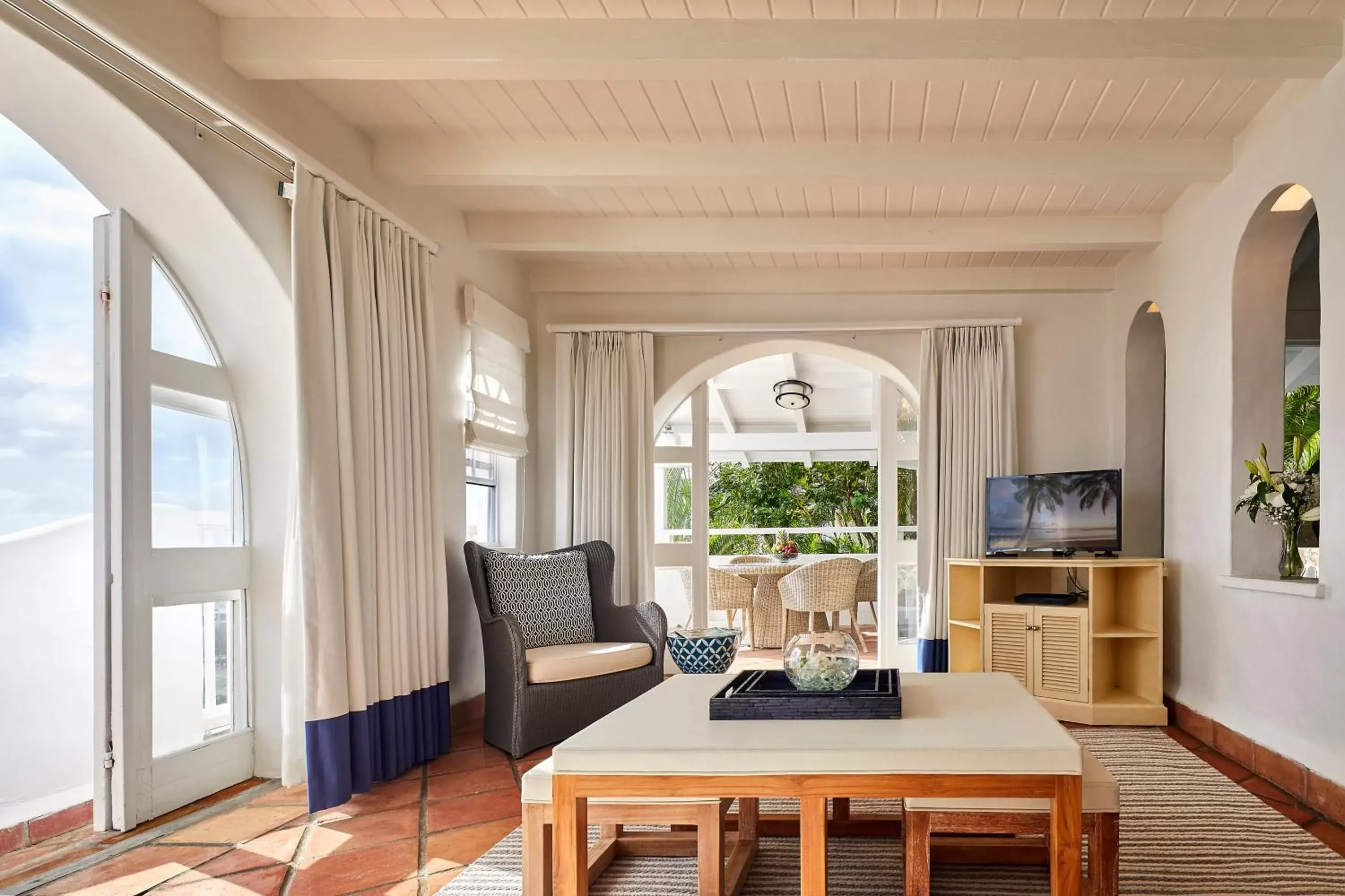 Living room, Seating Area in Windjammer Landing Villa Beach Resort