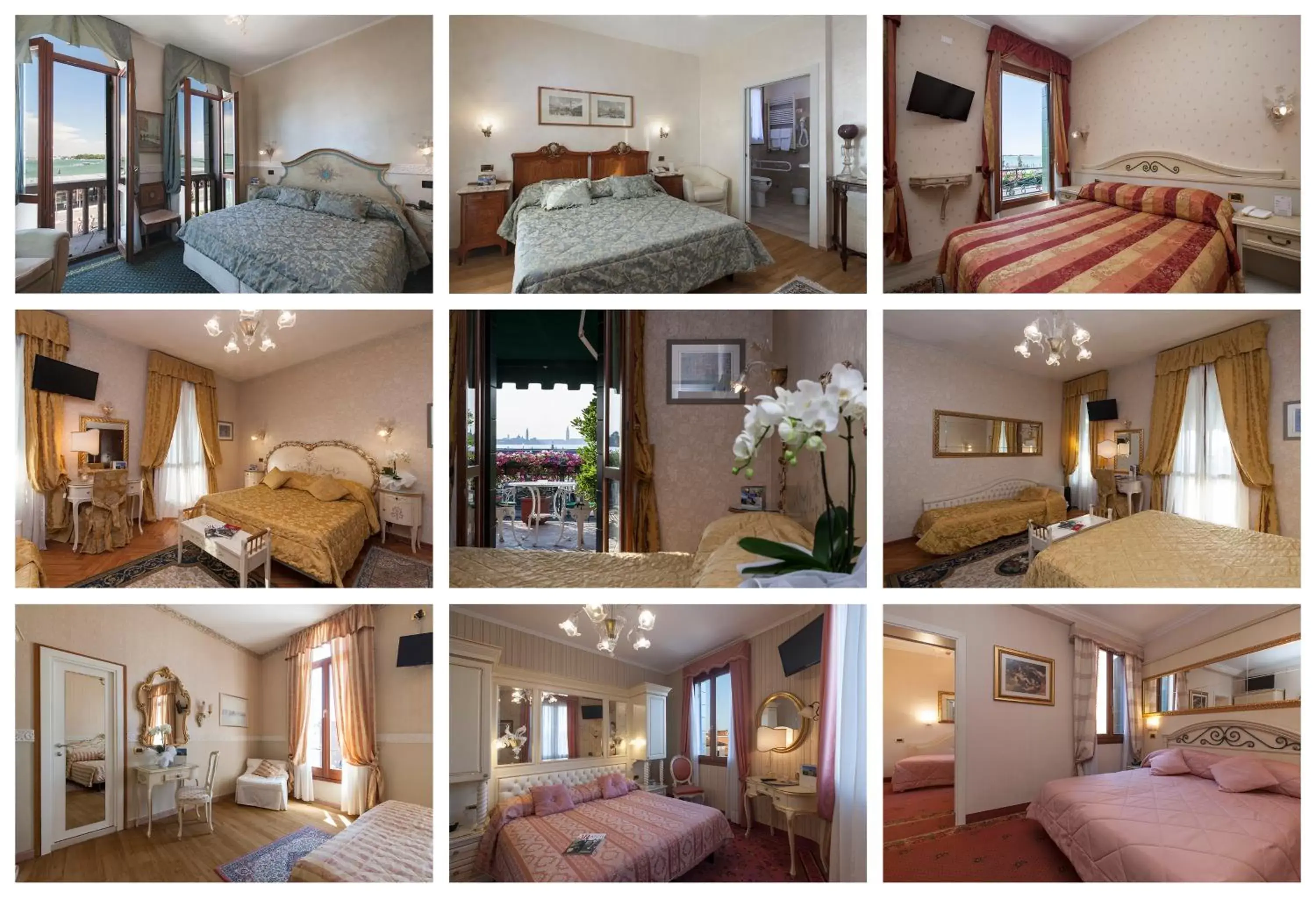 Bed in Hotel Riviera Venezia Lido