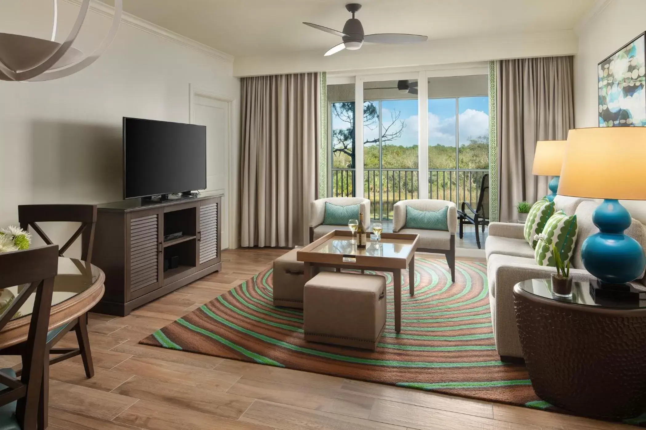 TV and multimedia, Seating Area in Hyatt Residence Club Bonita Springs, Coconut Plantation