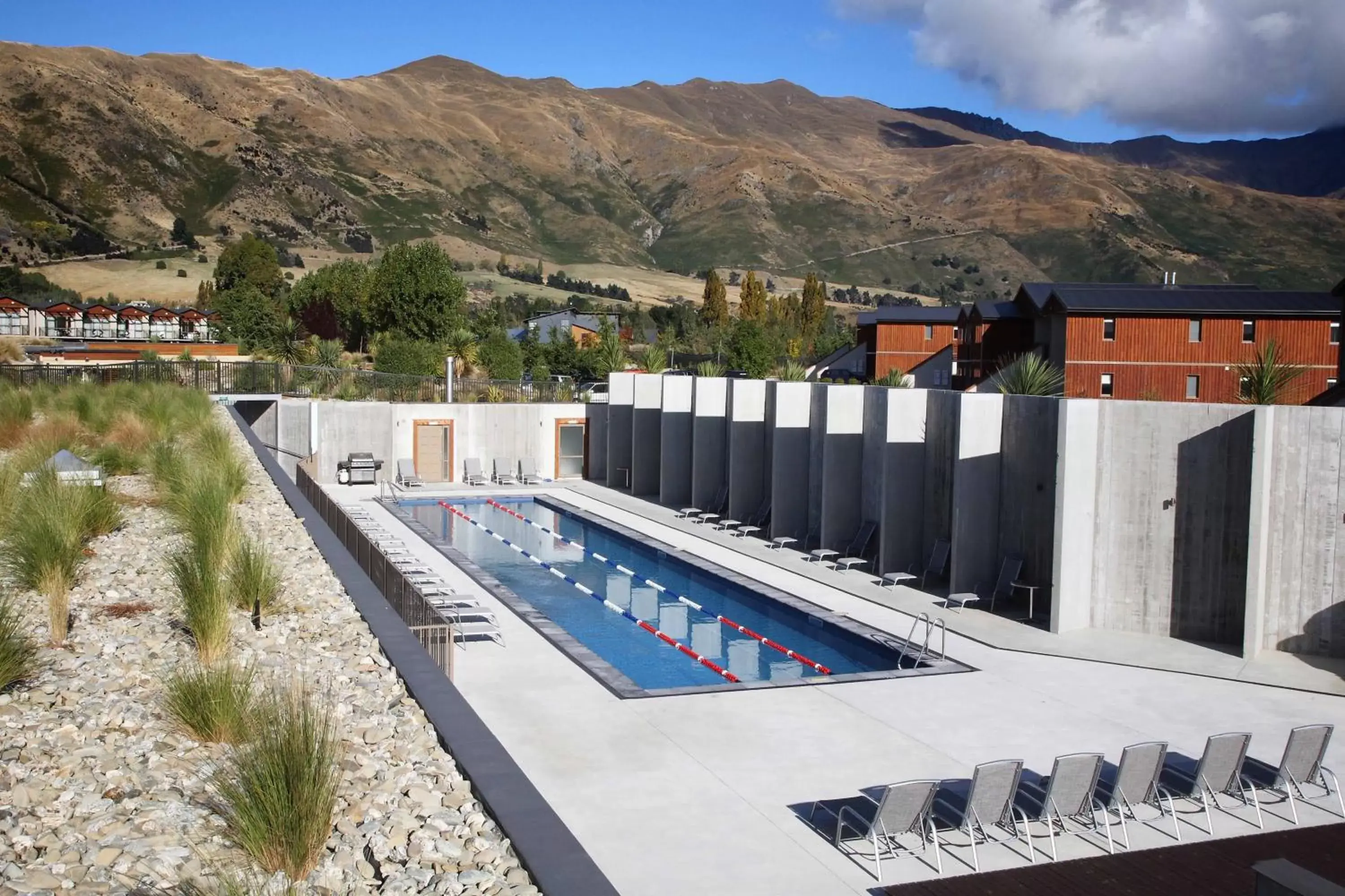 Decorative detail, Swimming Pool in Oakridge Resort Lake Wanaka