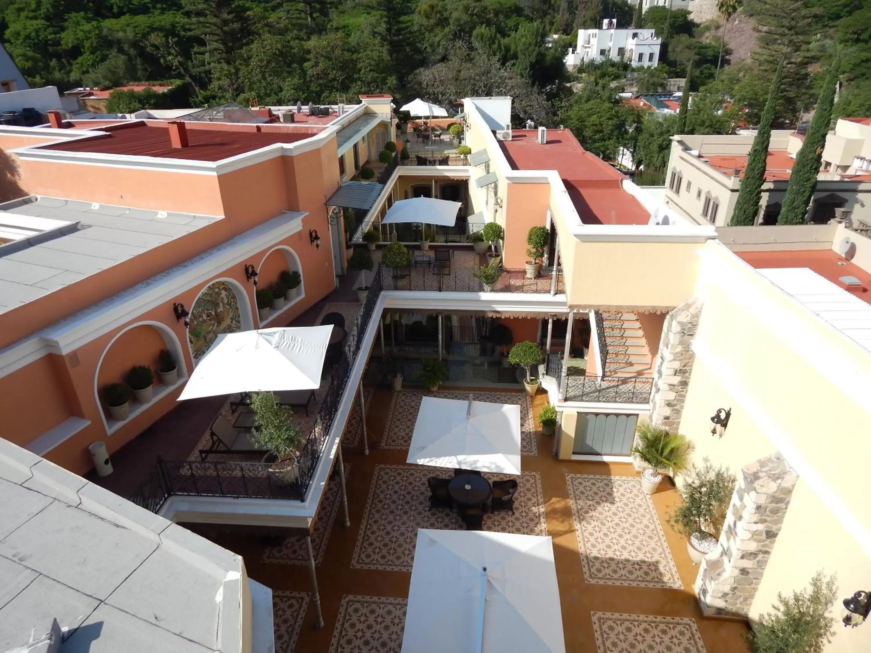 Patio, Bird's-eye View in Villa Maria Cristina Hotel