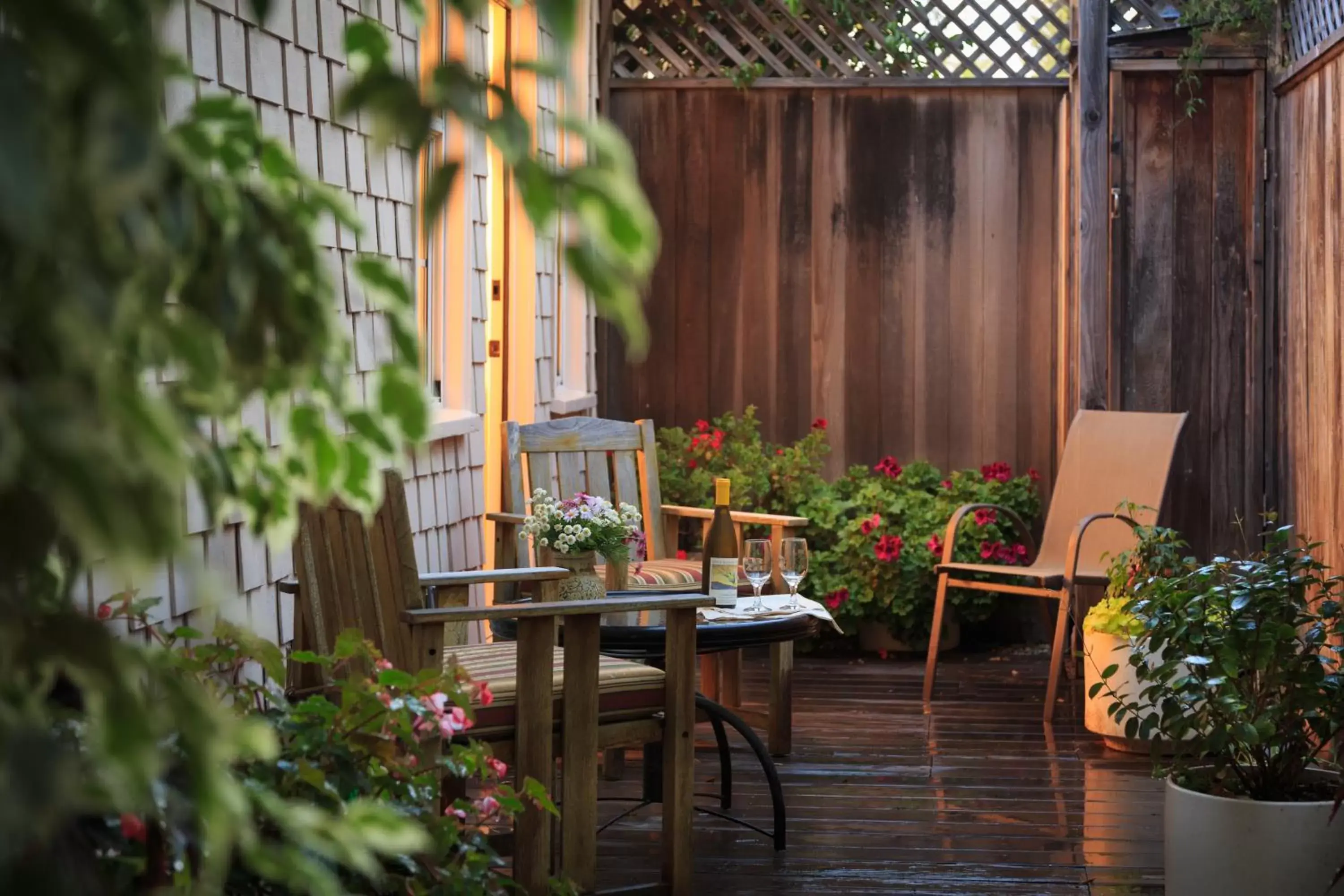 Patio in Cheshire Cat Inn & Cottages