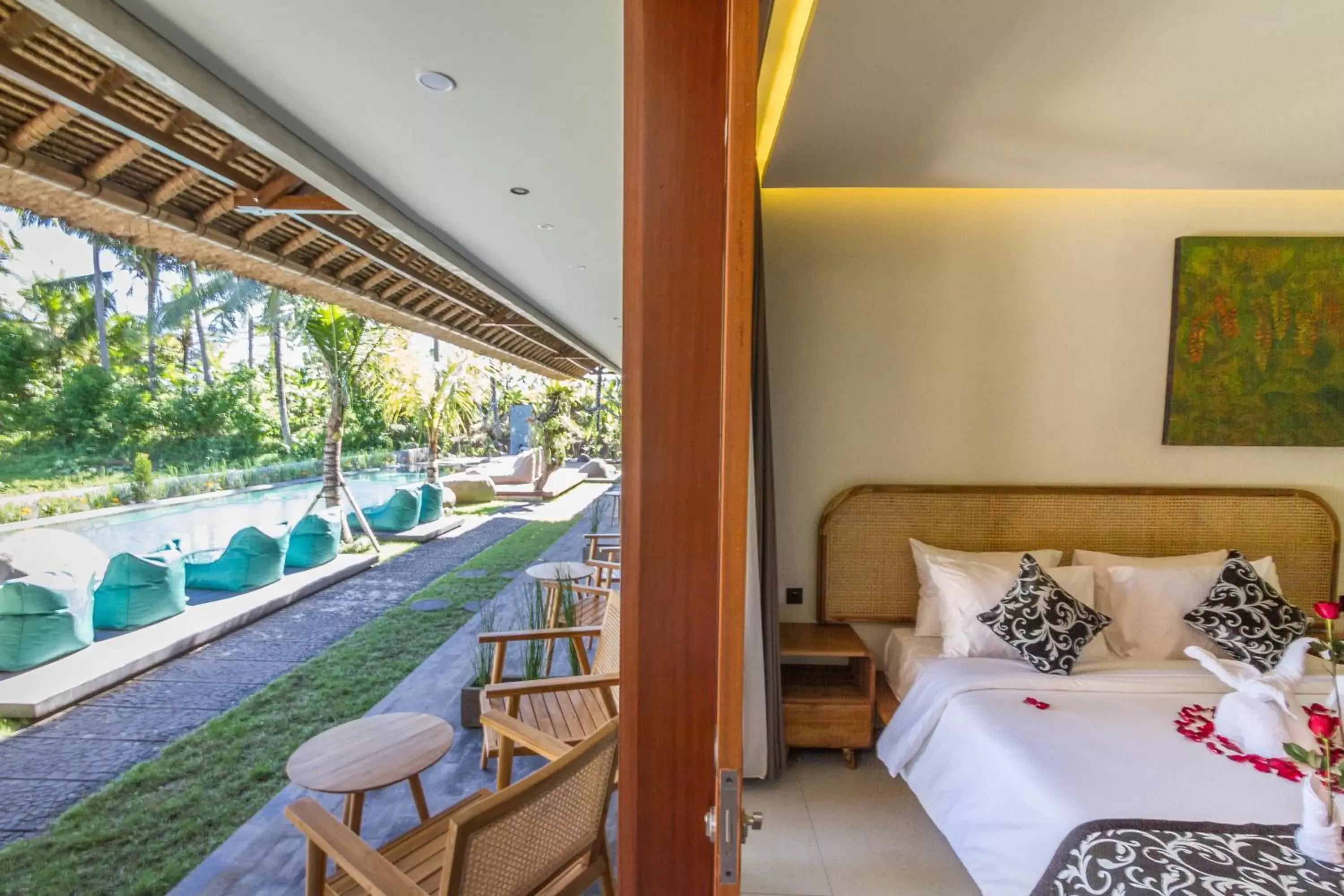 Bed in Kandarpa Ubud CHSE Certified