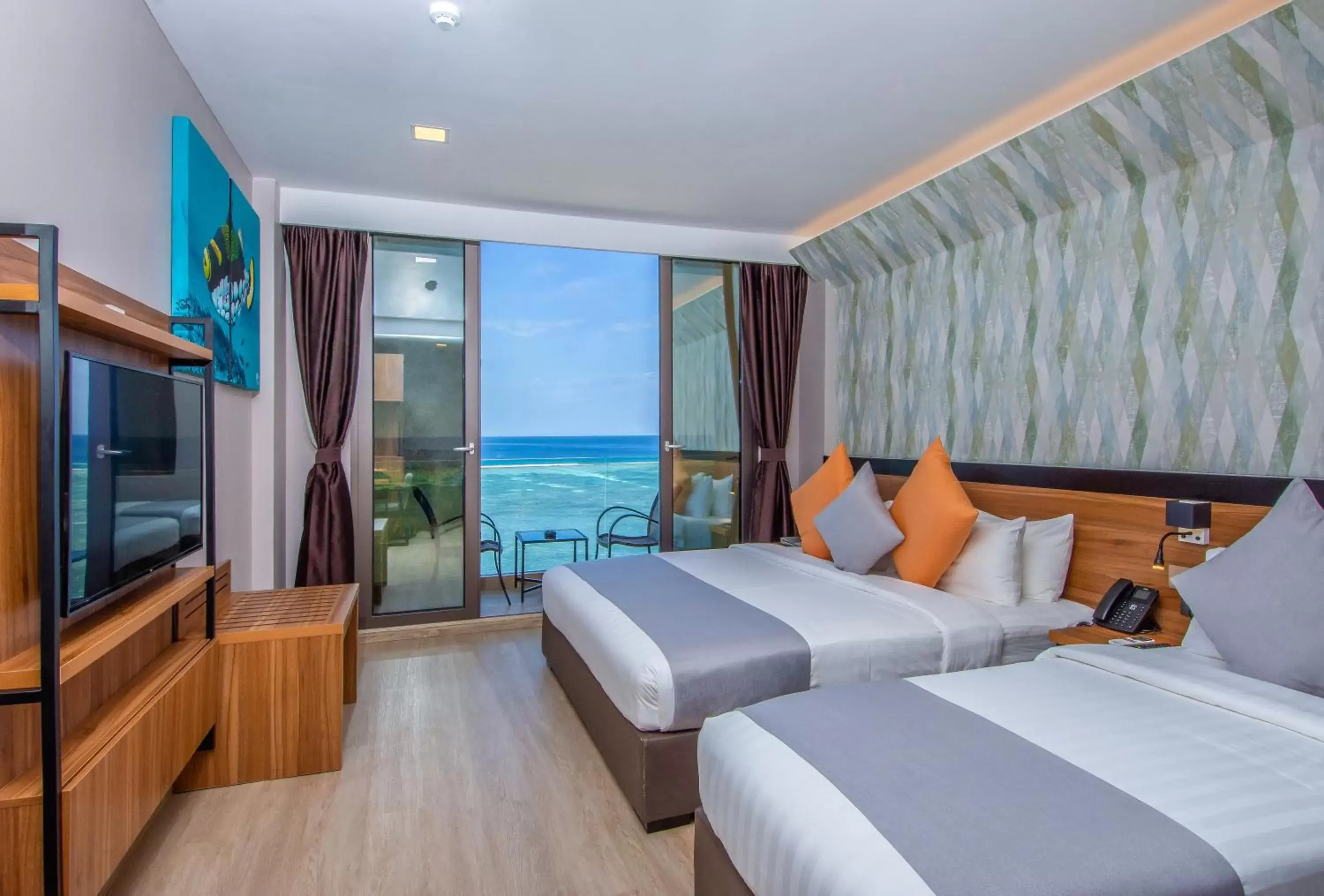 Bedroom, Sea View in Triton Prestige Seaview and Spa