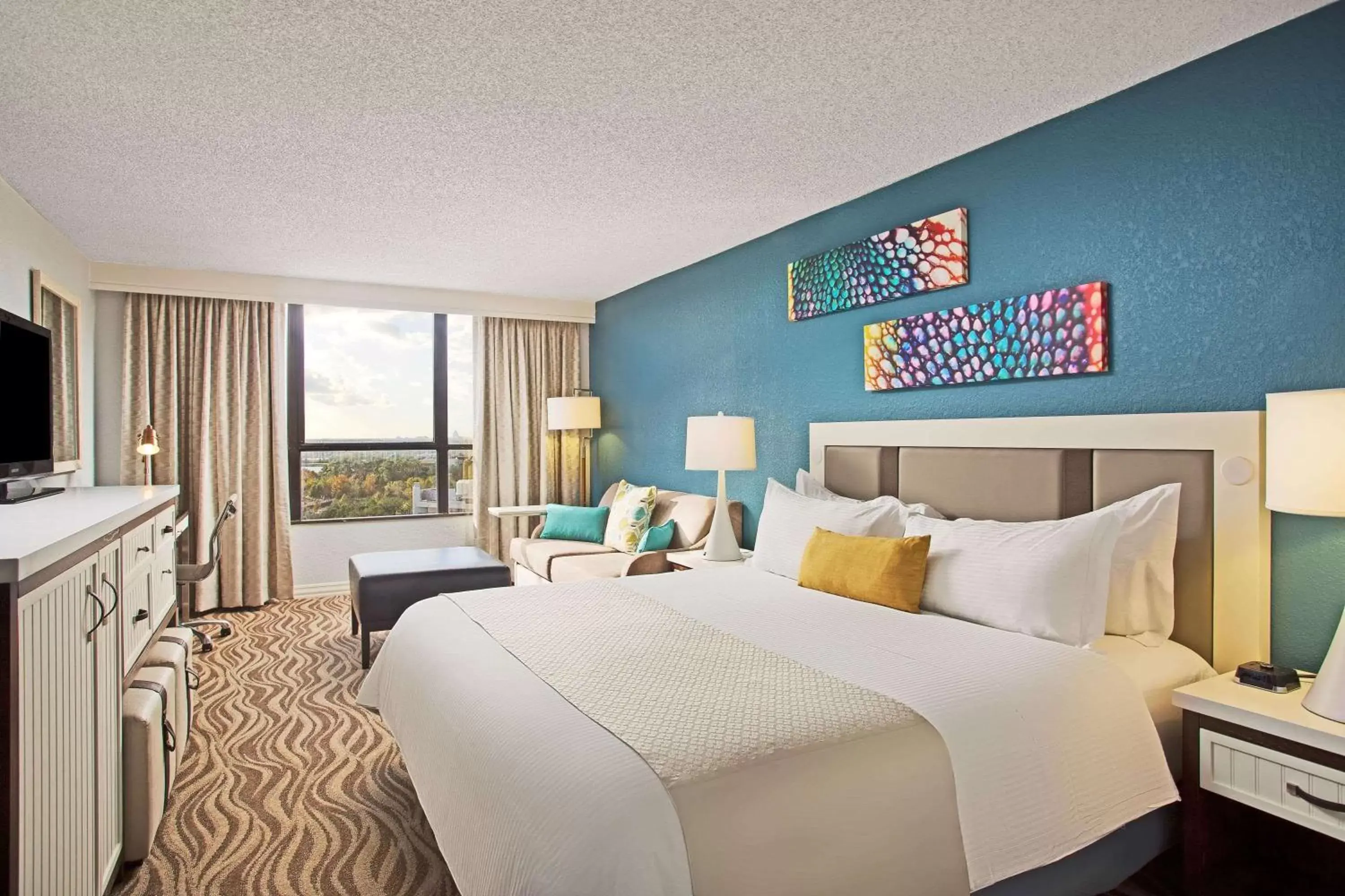 Photo of the whole room, Bed in Wyndham Lake Buena Vista Resort Disney Springs® Resort Area