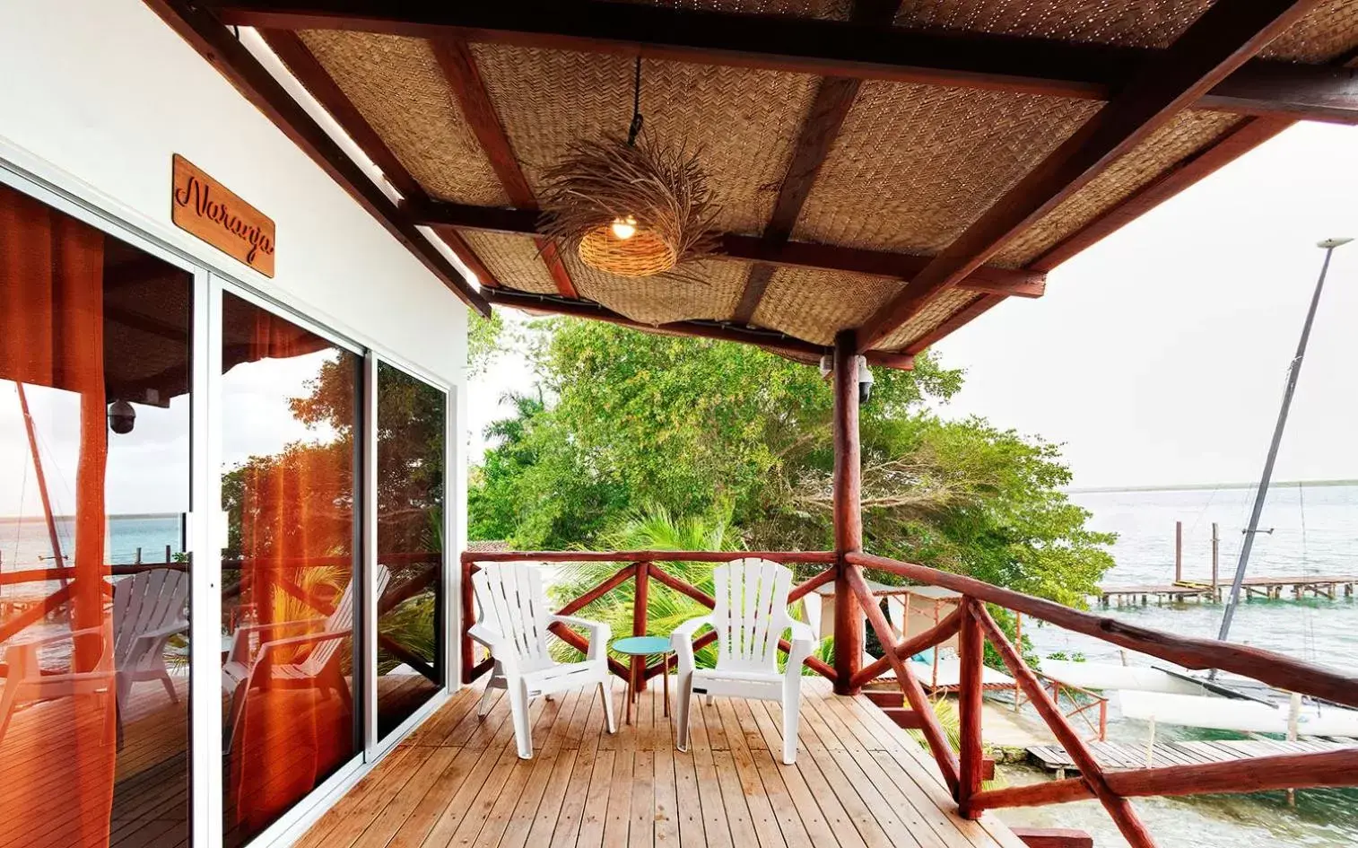 Balcony/Terrace in El Búho Lagoon Bacalar