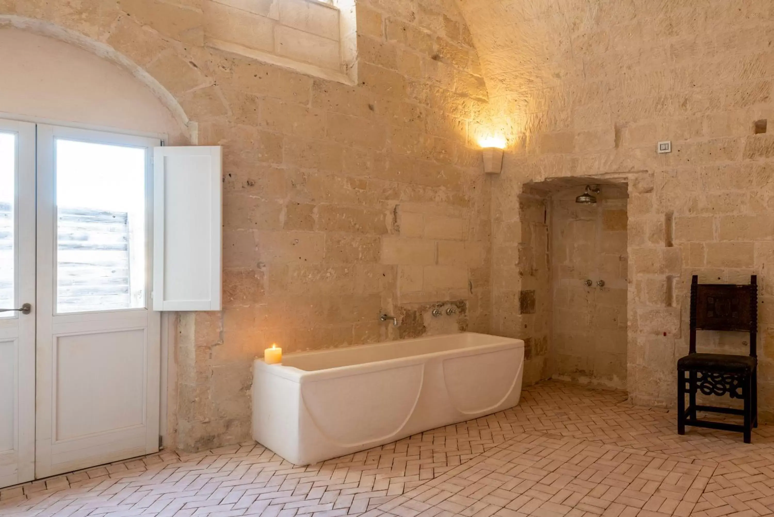 Bathroom in Sextantio Le Grotte Della Civita