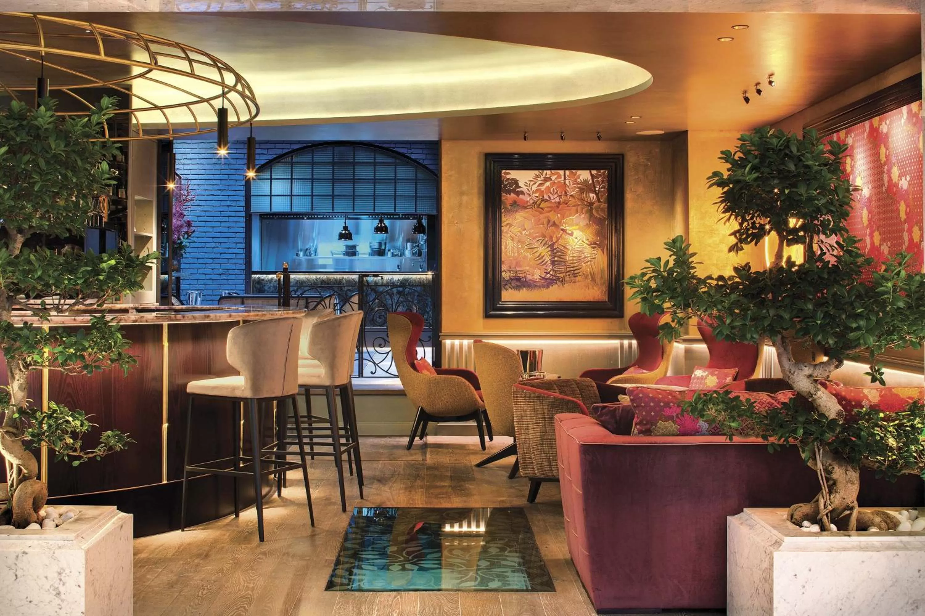 Lounge or bar in La Demeure Montaigne