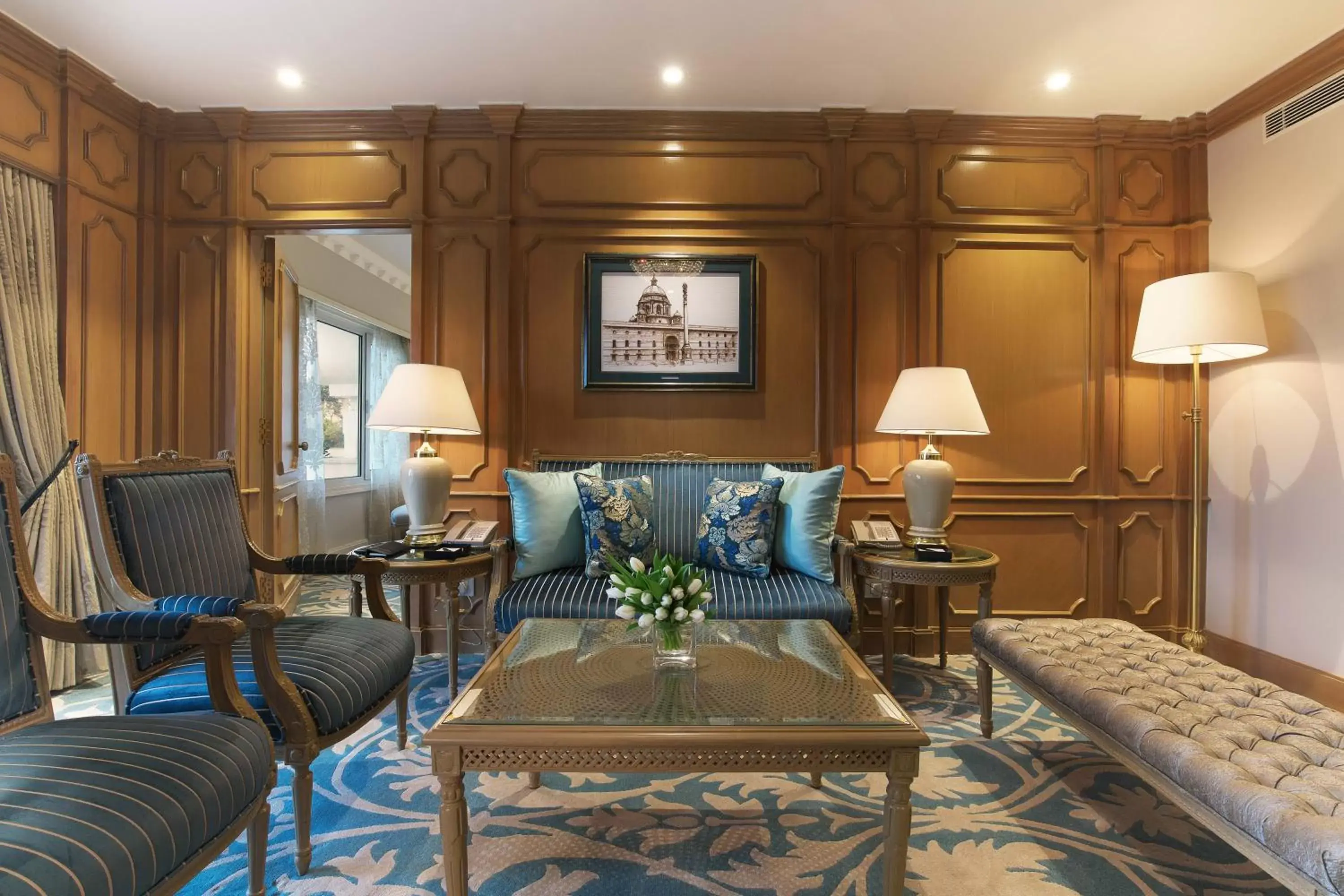 Living room, Seating Area in Taj Palace, New Delhi