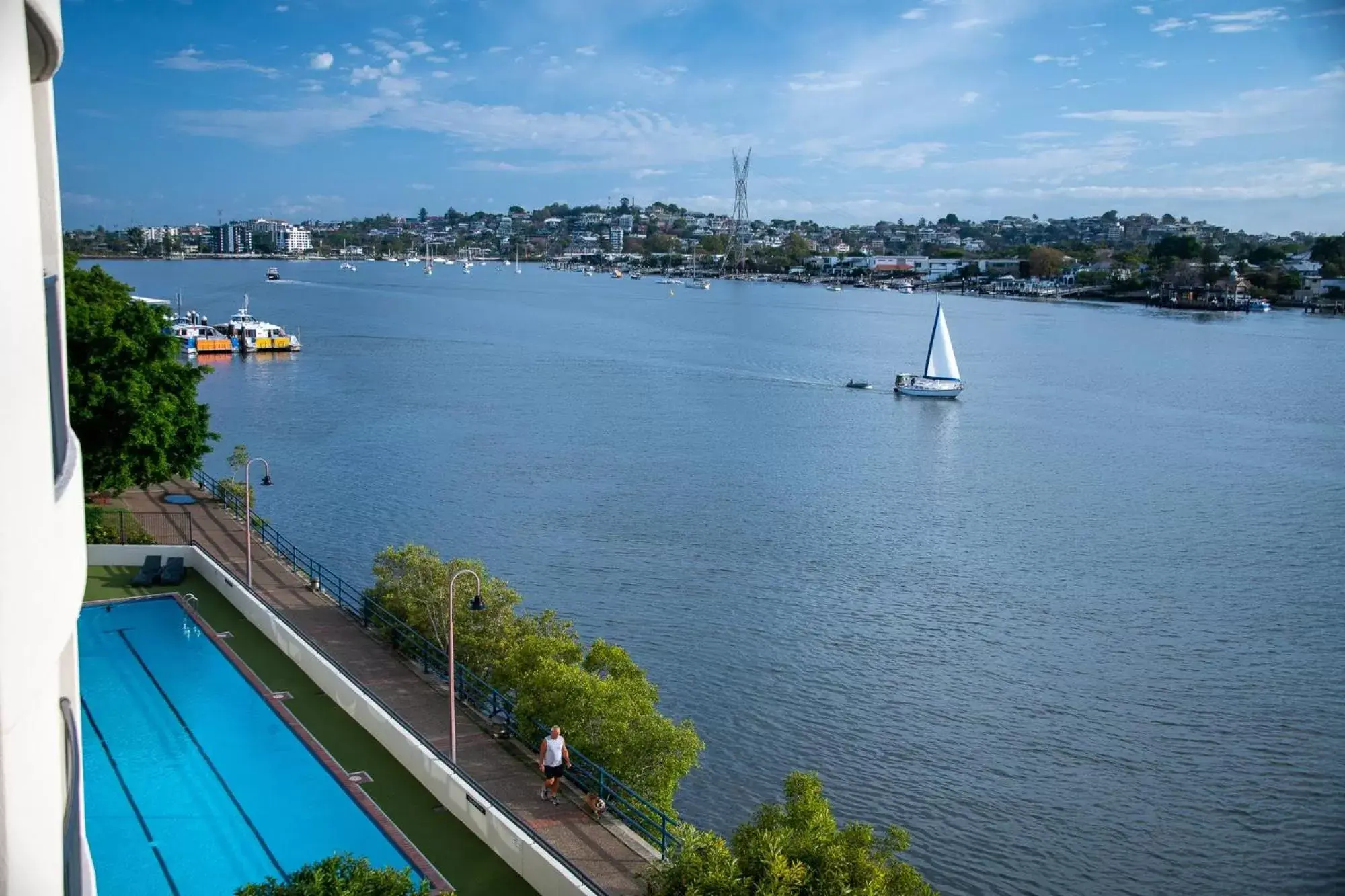 Pool View in Goldsborough Place Apartments