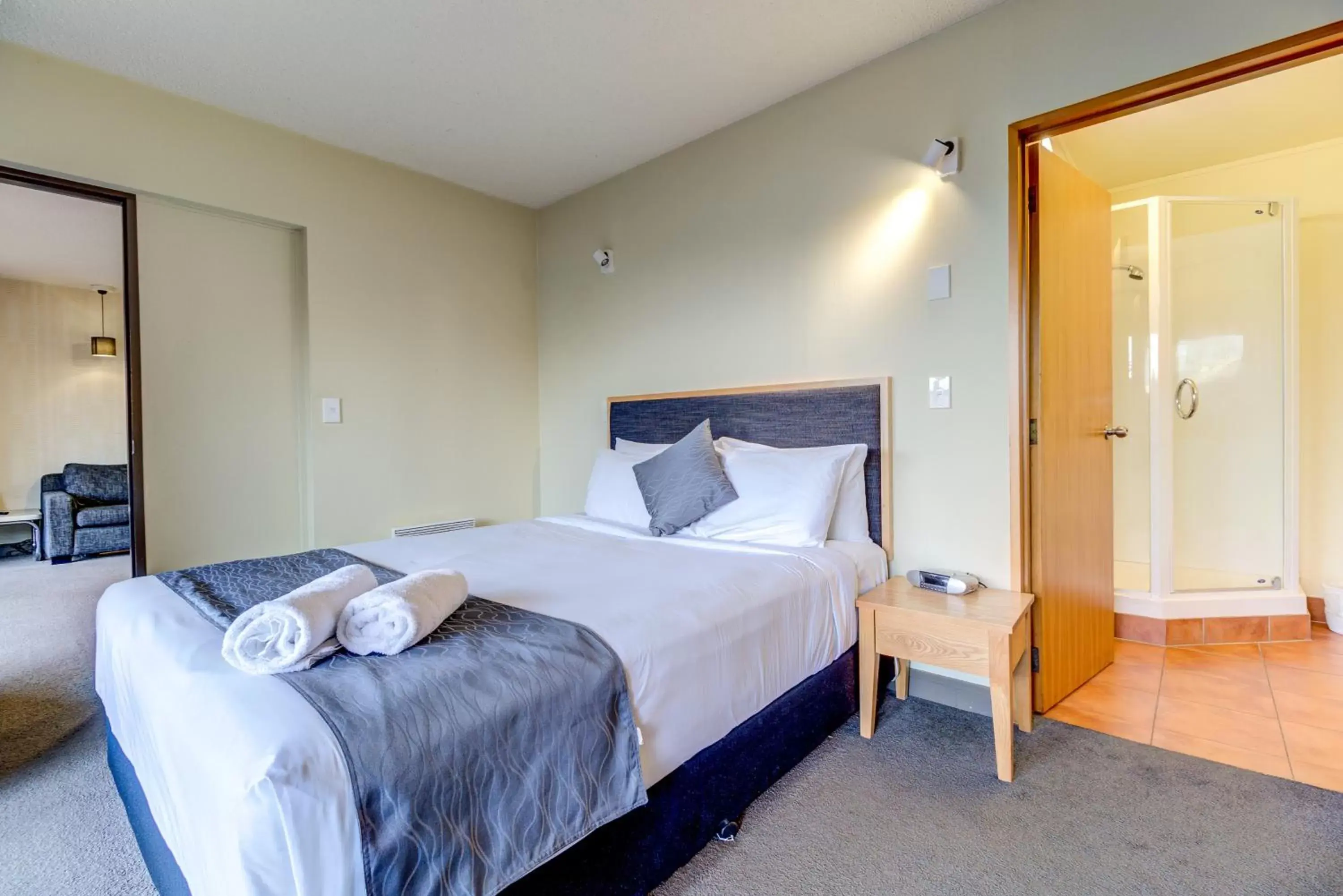 Bedroom, Bed in The Lofts Apartments