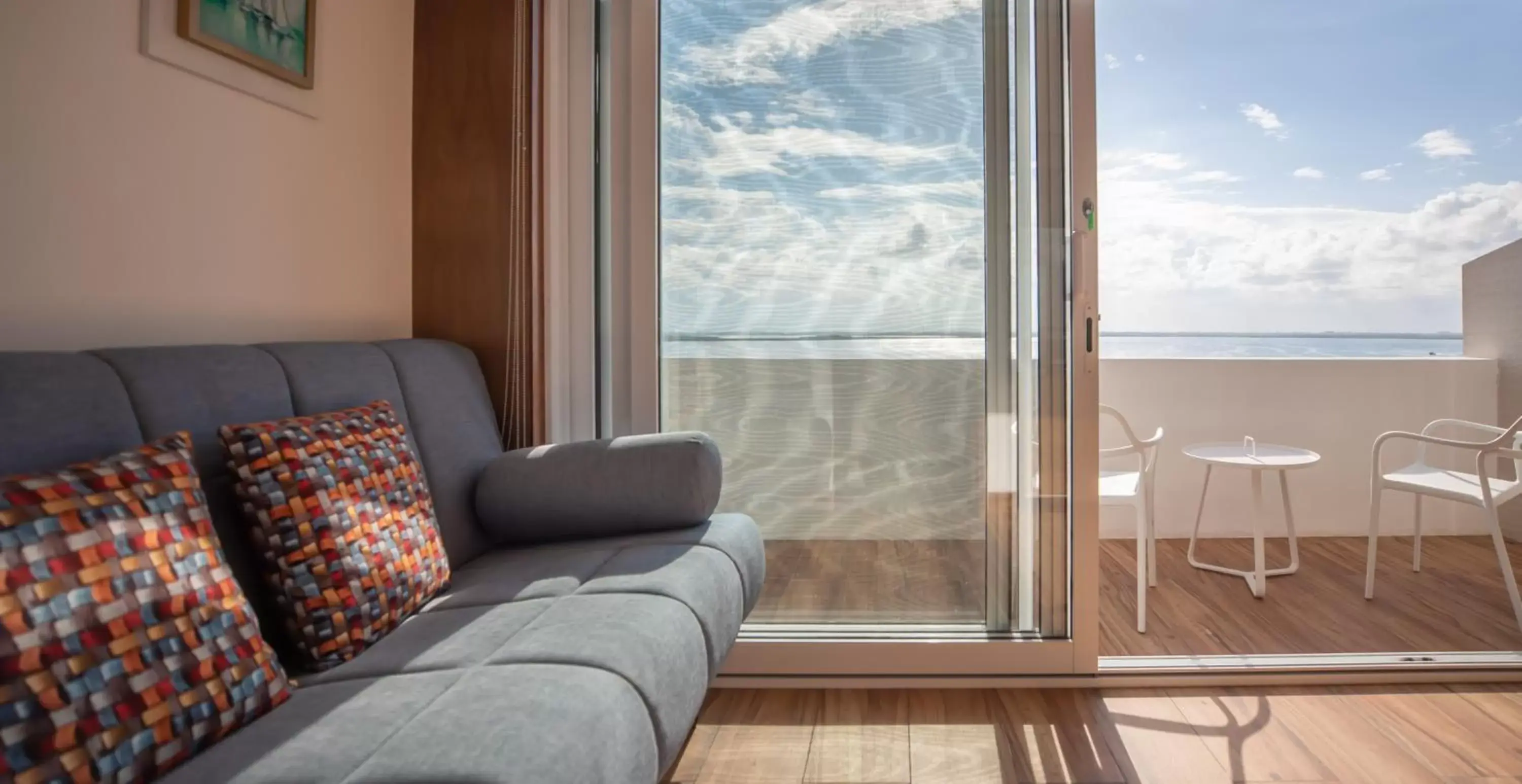 Balcony/Terrace, Seating Area in Beachfront Penthouses by LivIN Cancun