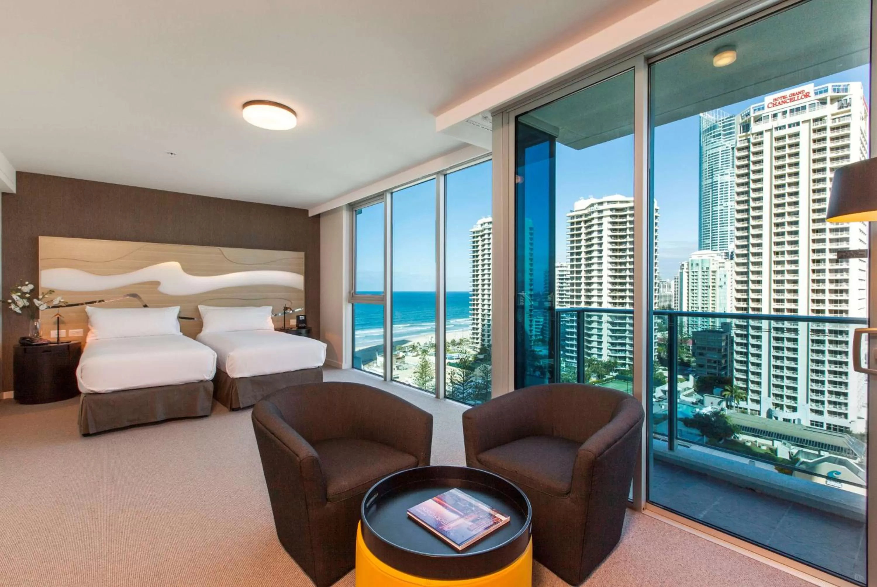 Bed in Hilton Surfers Paradise Hotel & Residences