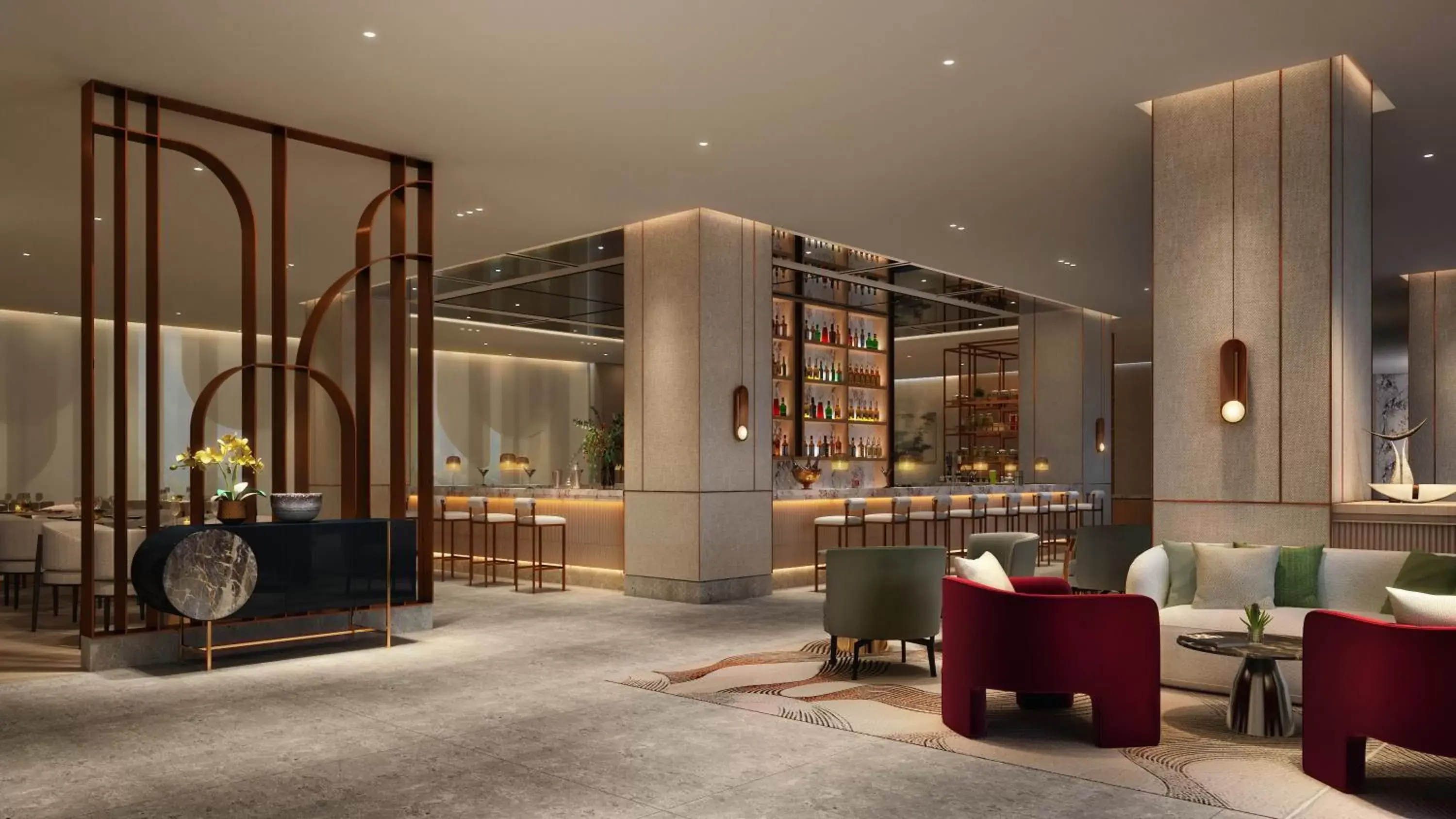 Lounge or bar, Lobby/Reception in Lotte Hotel World