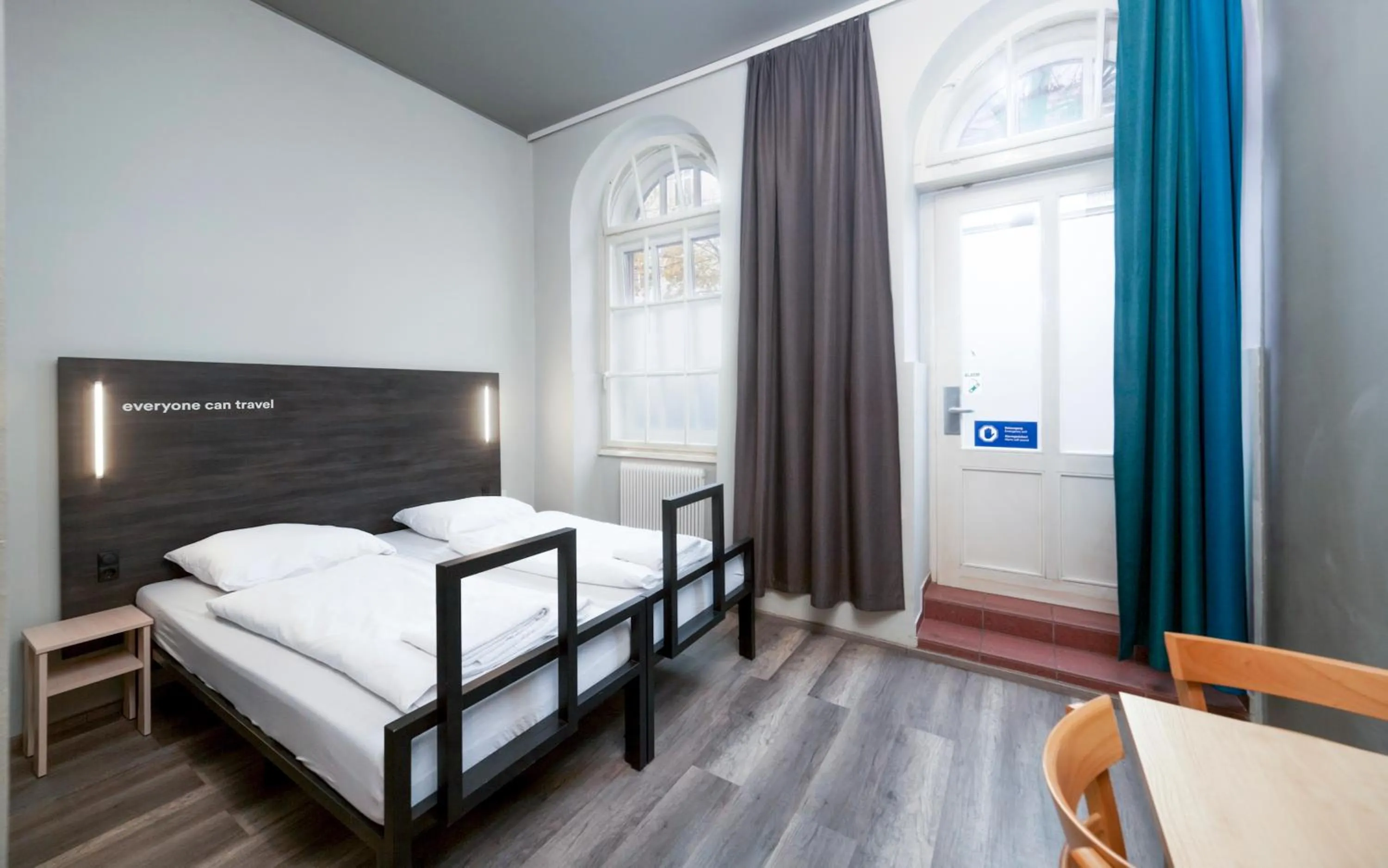 Photo of the whole room, Bed in a&o Wien Stadthalle