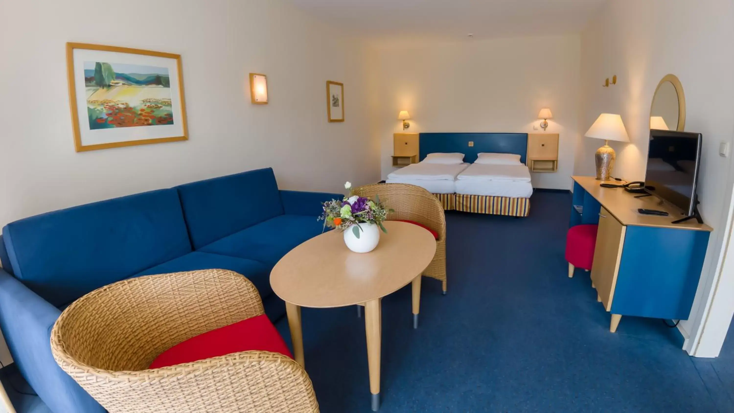Bed, Seating Area in IFA Rügen Hotel & Ferienpark