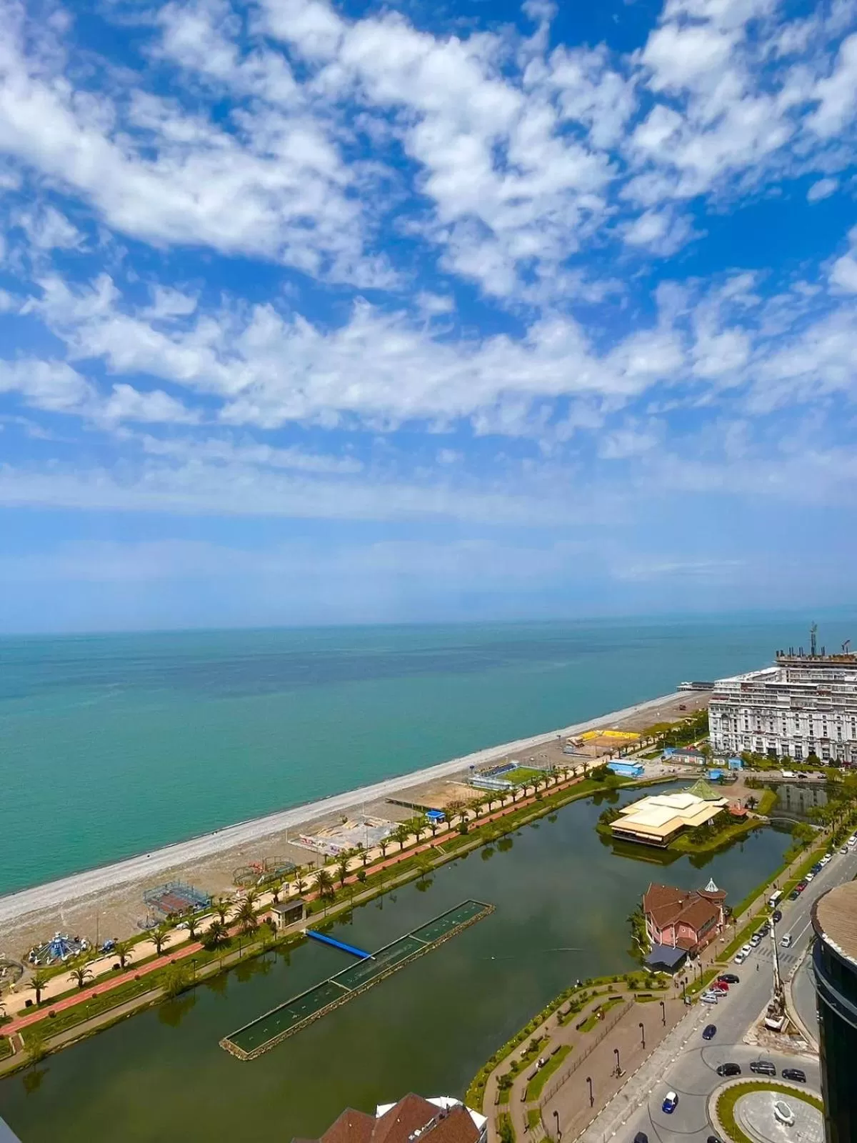 Bird's-eye View in Orbi City Batumi Black Sea Arena