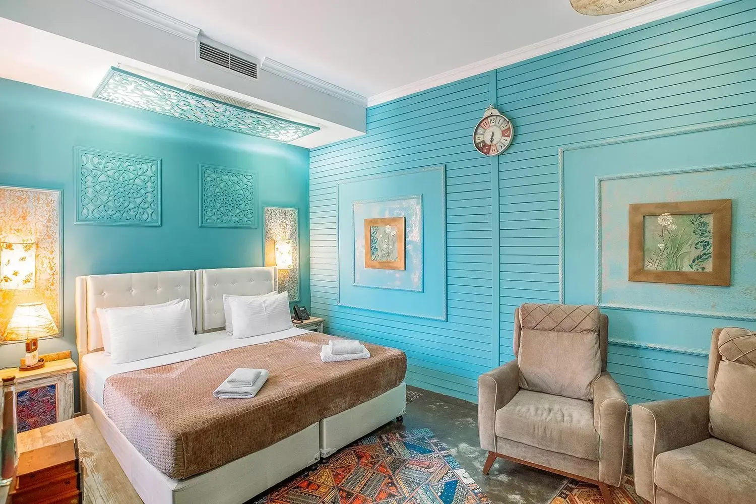 Bed in Hotel Aivani Old Tbilisi Bed in Hotel Aivani Old Tbilisi