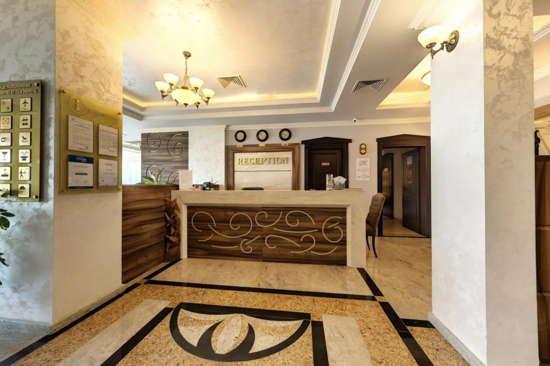 Lobby or reception in Penelopa Palace Apart Hotel & SPA Lobby or reception in Penelopa Palace Apart Hotel & SPA