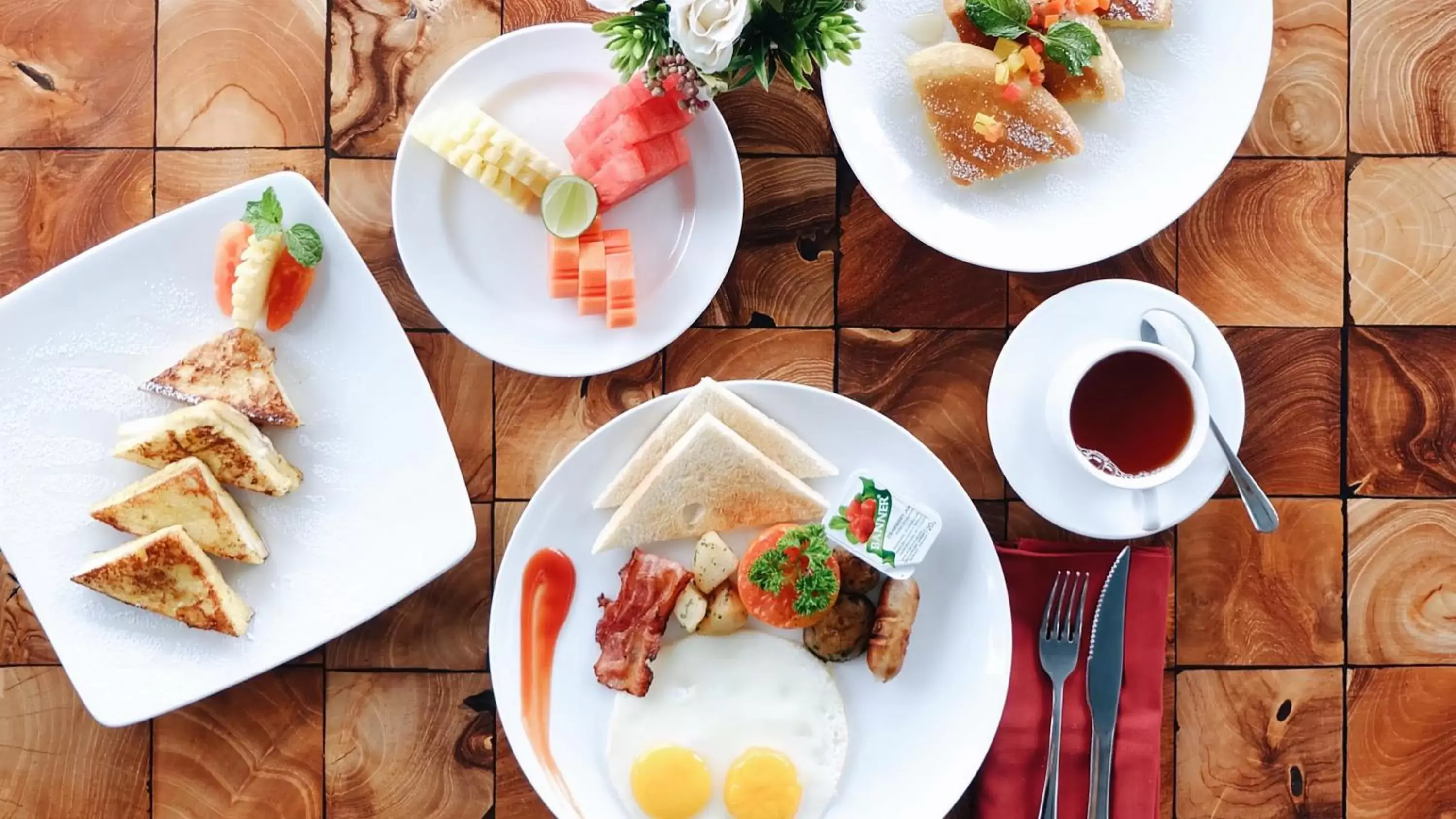 Breakfast in Puri Padma Hotel