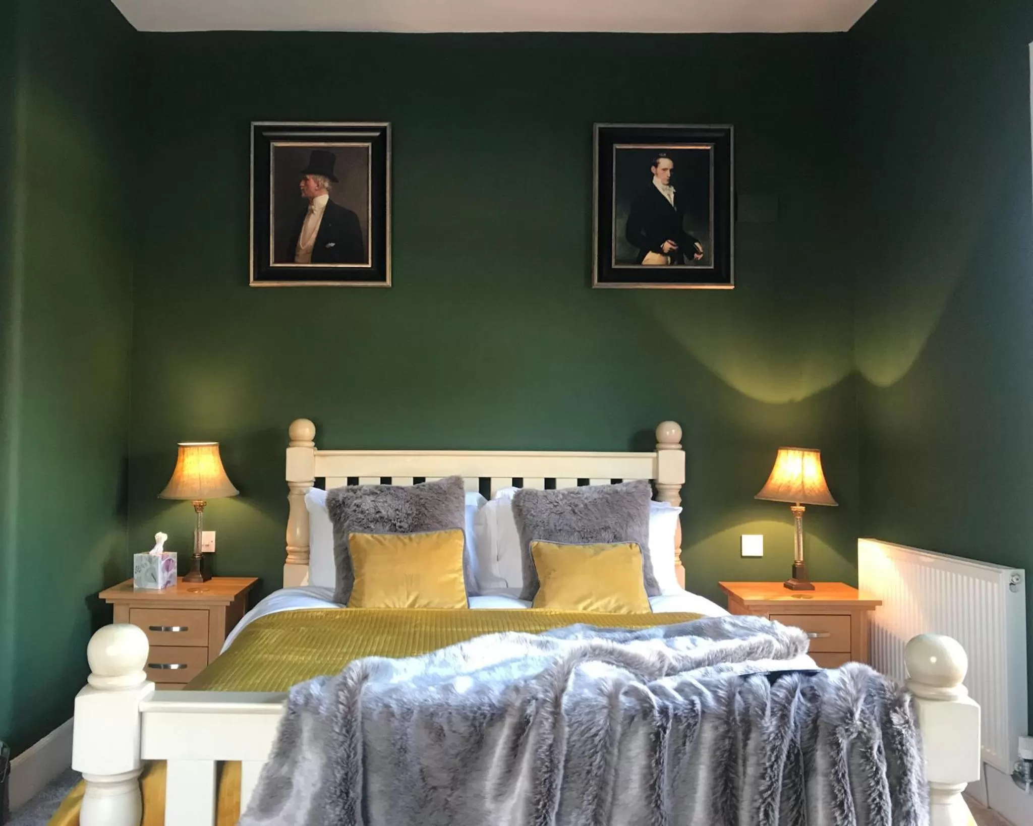 Bed in The Bell at Old Sodbury