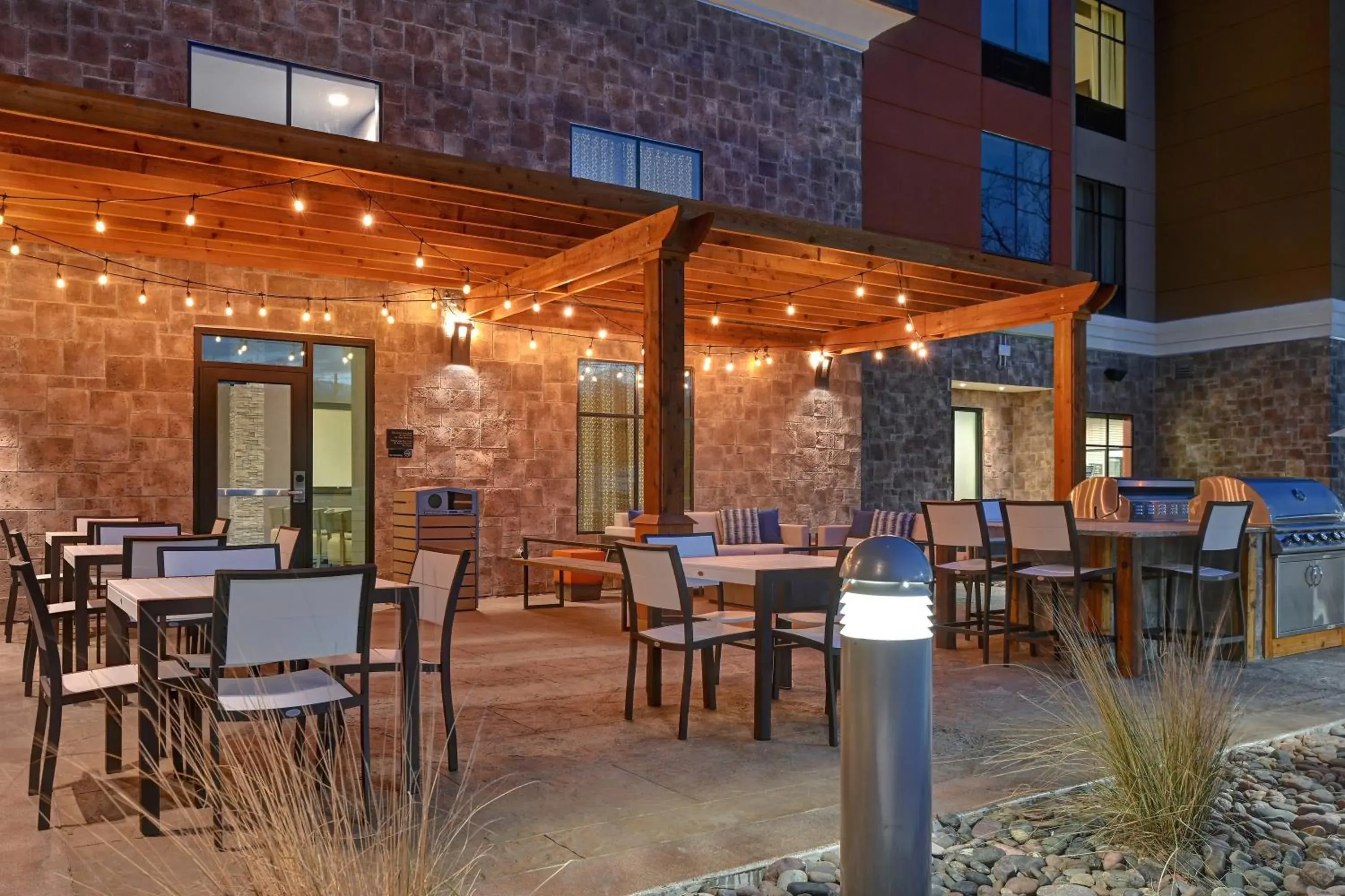Patio, Restaurant/Places to Eat in Homewood Suites By Hilton Austin/Cedar Park-Lakeline, Tx