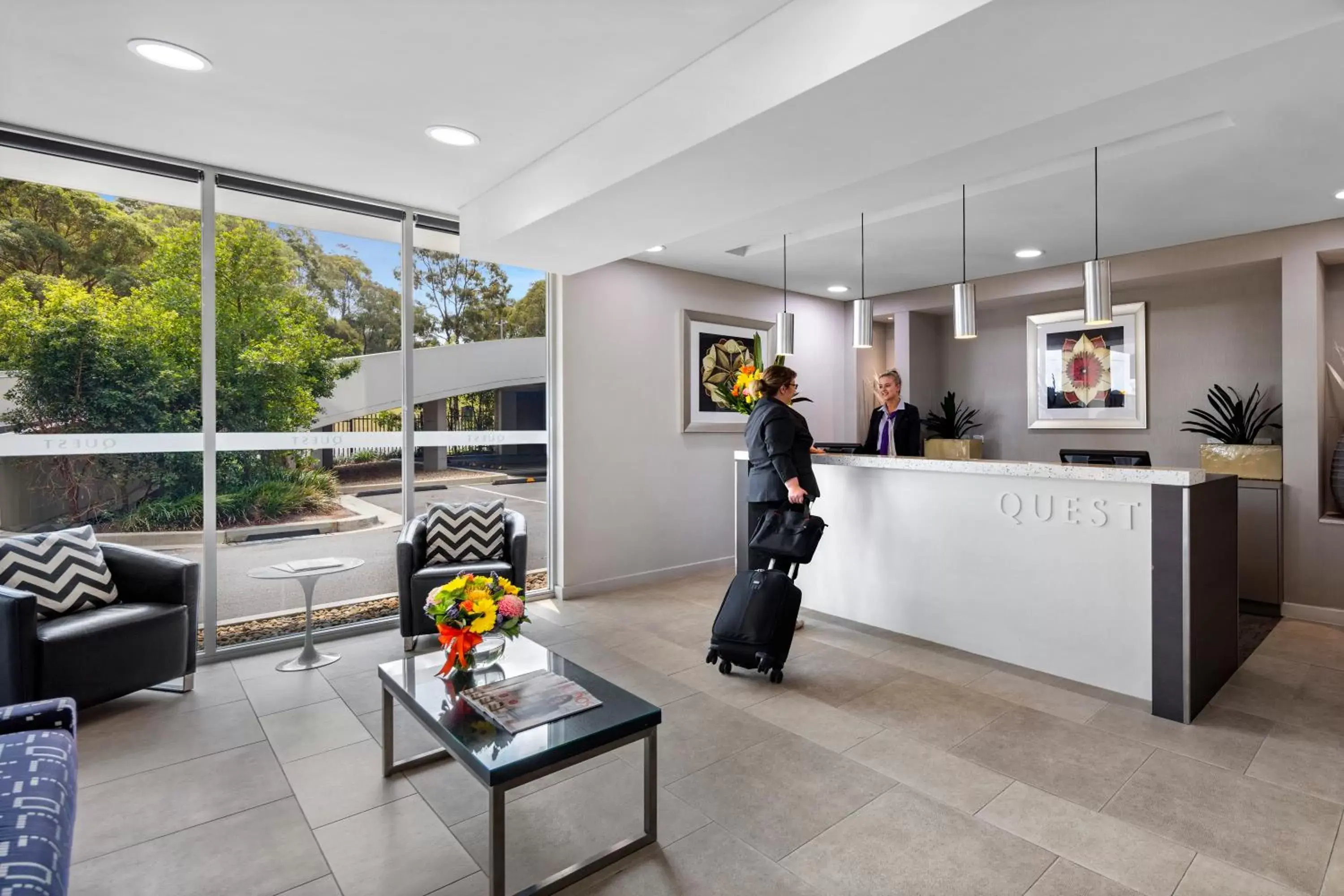 Lobby or reception in Quest Campbelltown