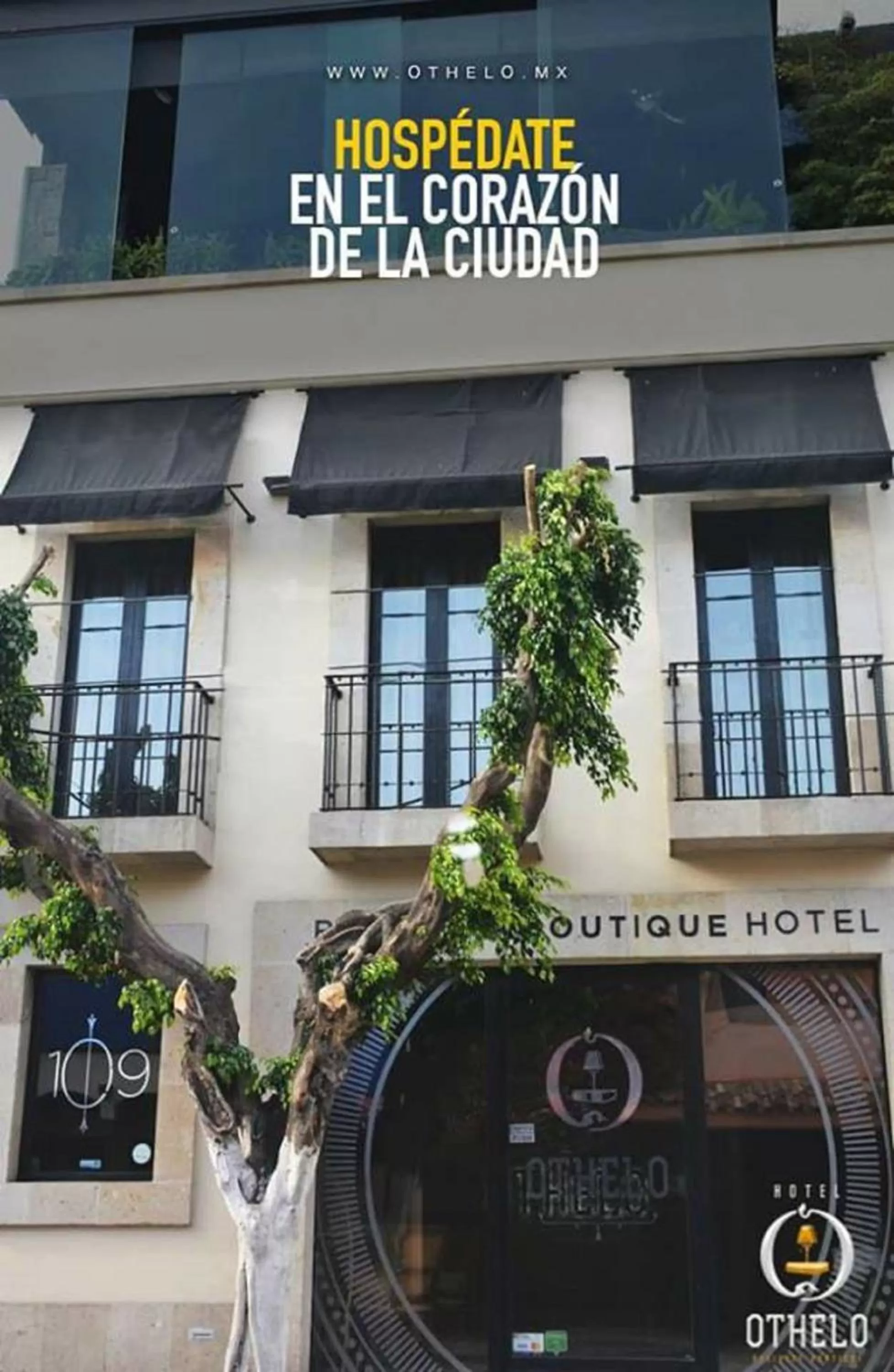 Facade/entrance in Othelo Boutique Hotel Mexico