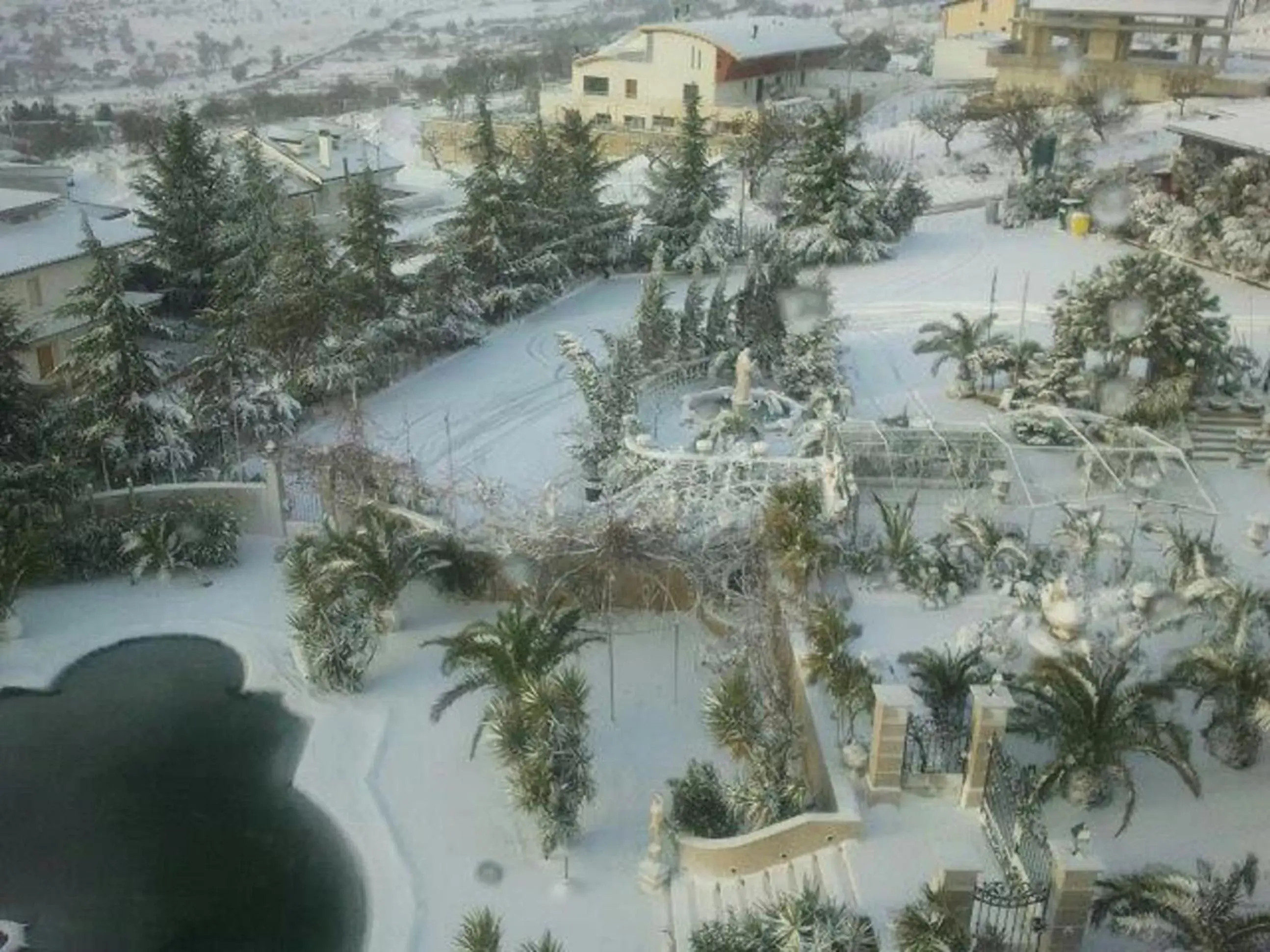 Winter, Bird's-eye View in Grand Hotel degli Angeli