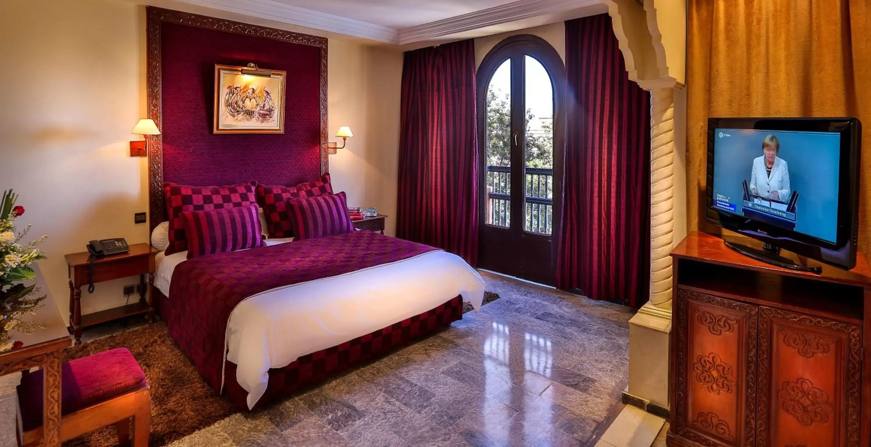 Bedroom, Bed in El Andalous Lounge & Spa Hotel Bedroom, Bed in El Andalous Lounge & Spa Hotel