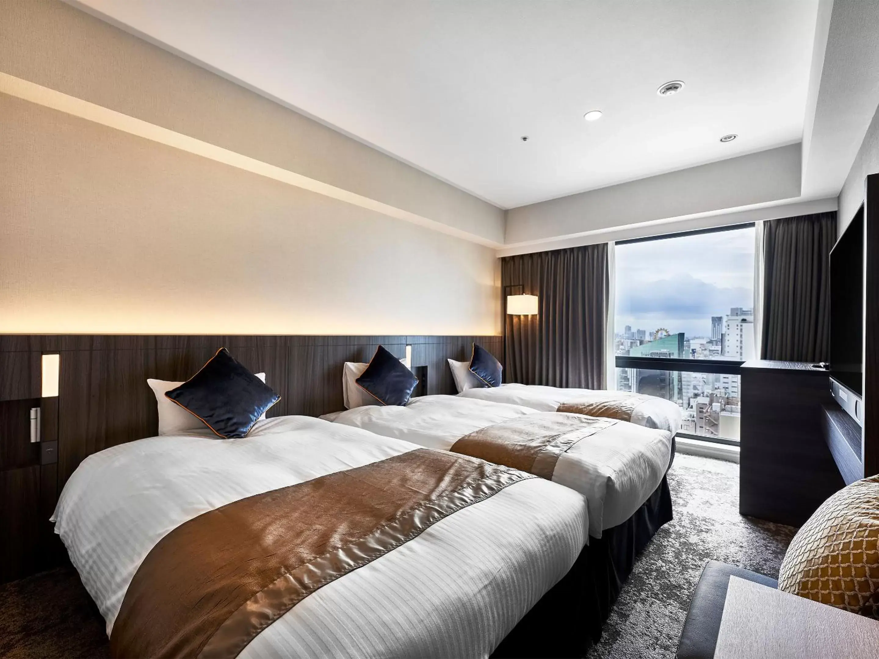 Bed in DEL style Osaka-Shinsaibashi by Daiwa Roynet Hotel