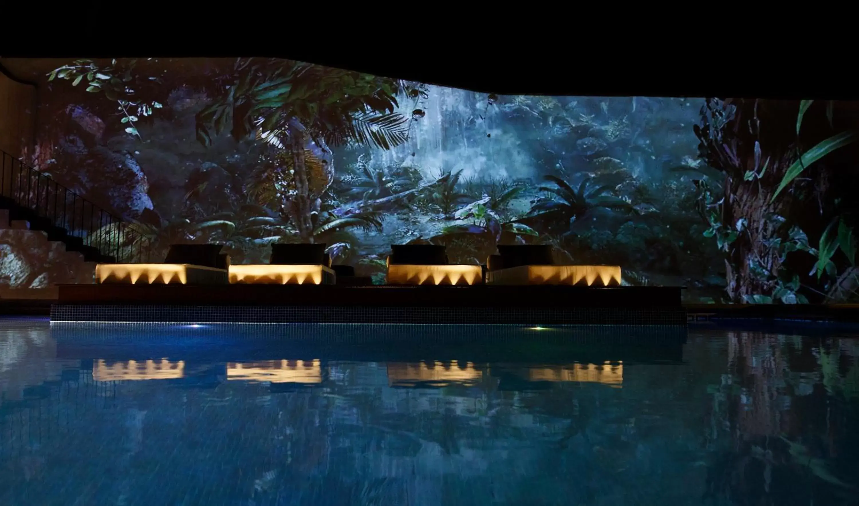 Night, Swimming Pool in Maja Hotel Boutique