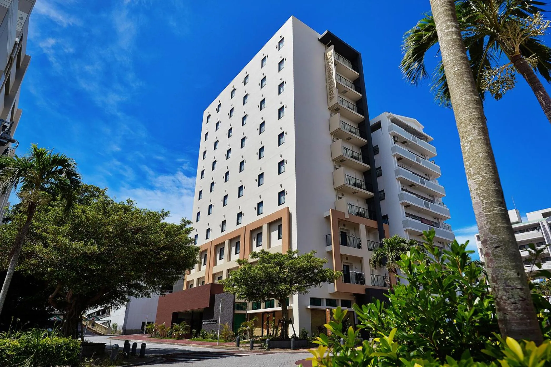 Facade/entrance in Y's Inn Naha Oroku Ekimae