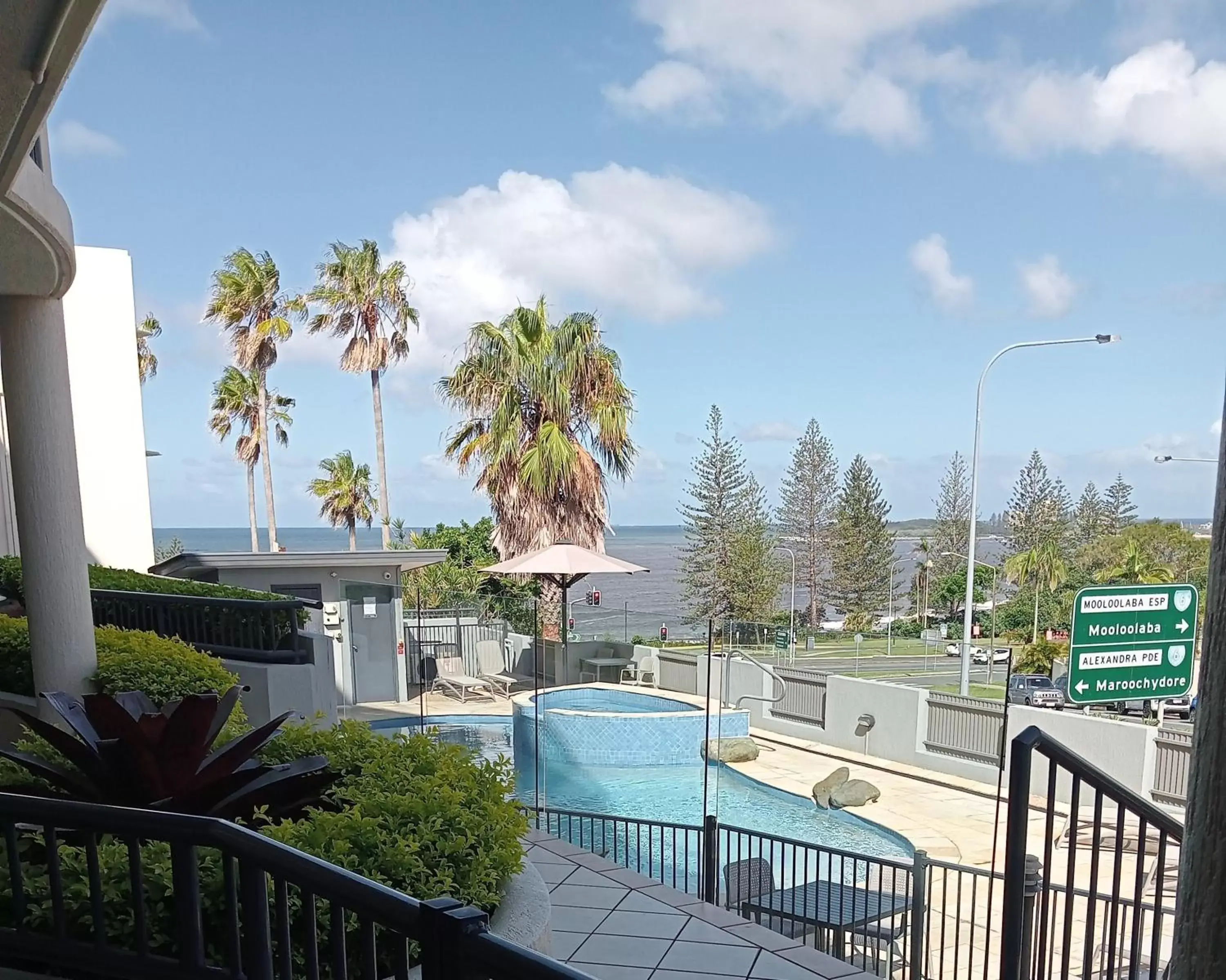 View (from property/room), Pool View in Alexandra on the Pacific