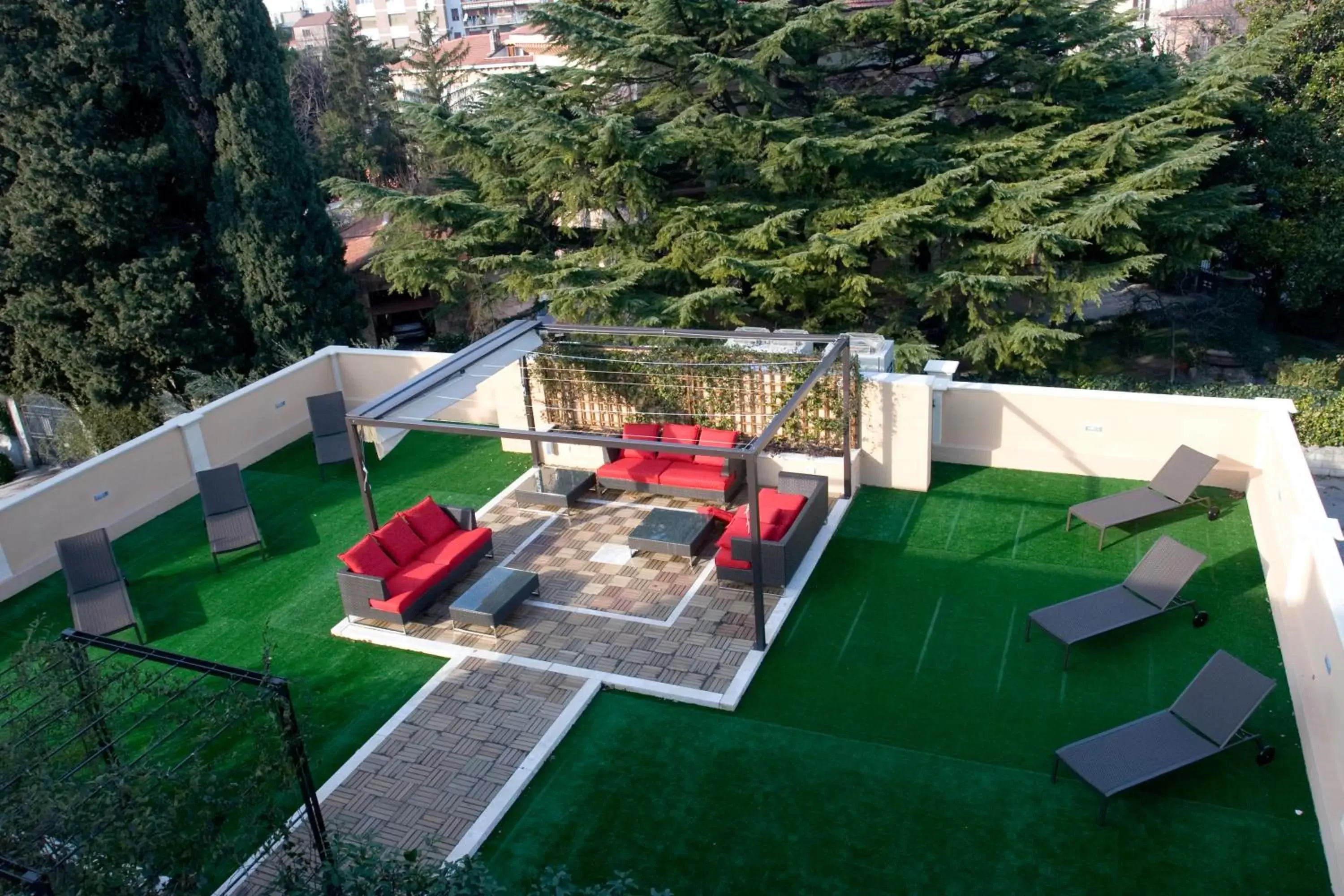 Balcony/Terrace in Villa dei Platani Boutique Hotel & SPA