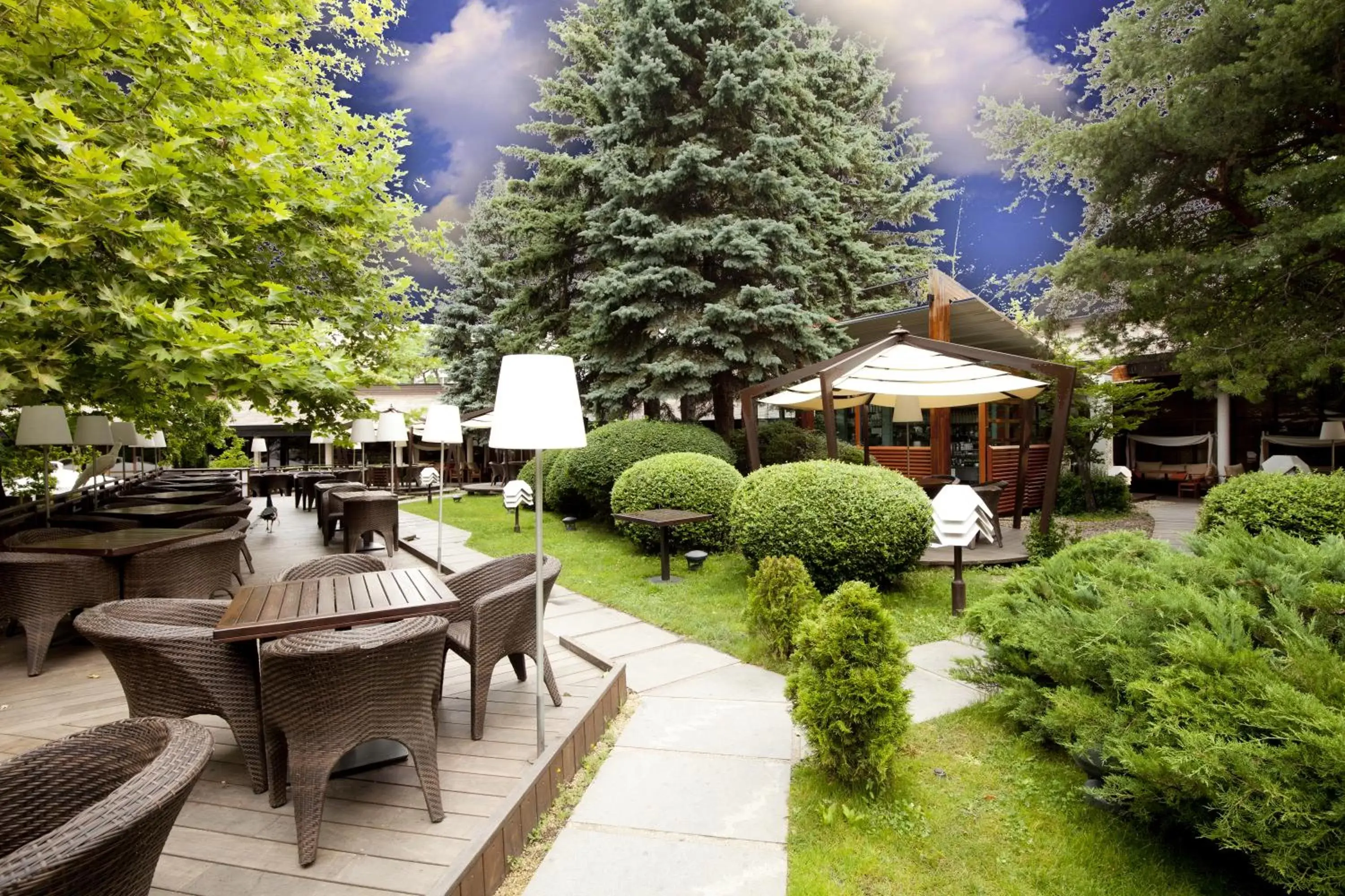 Patio in Hotel Marinela Sofia