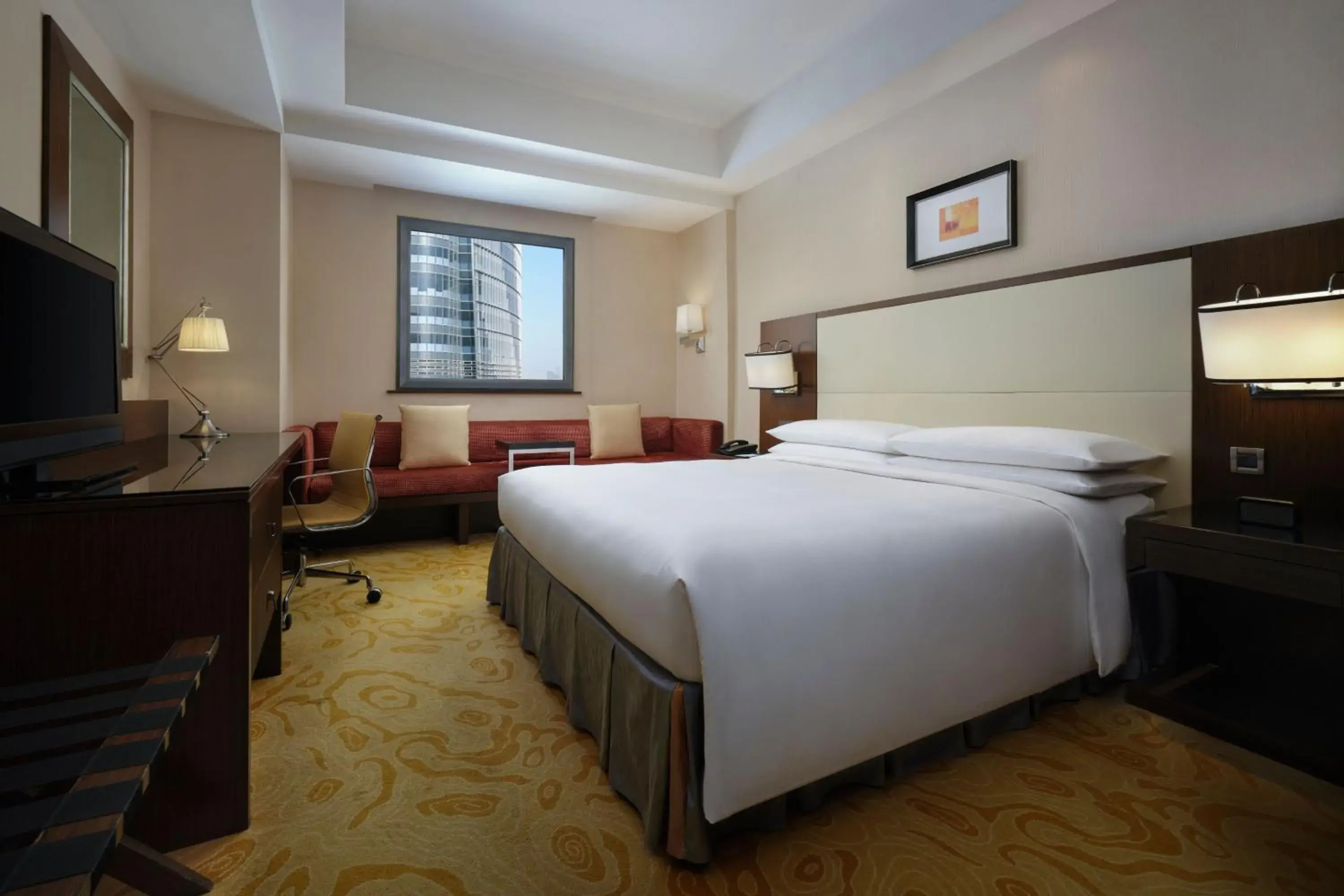 Bedroom, Bed in Courtyard By Marriott Shanghai Xujiahui