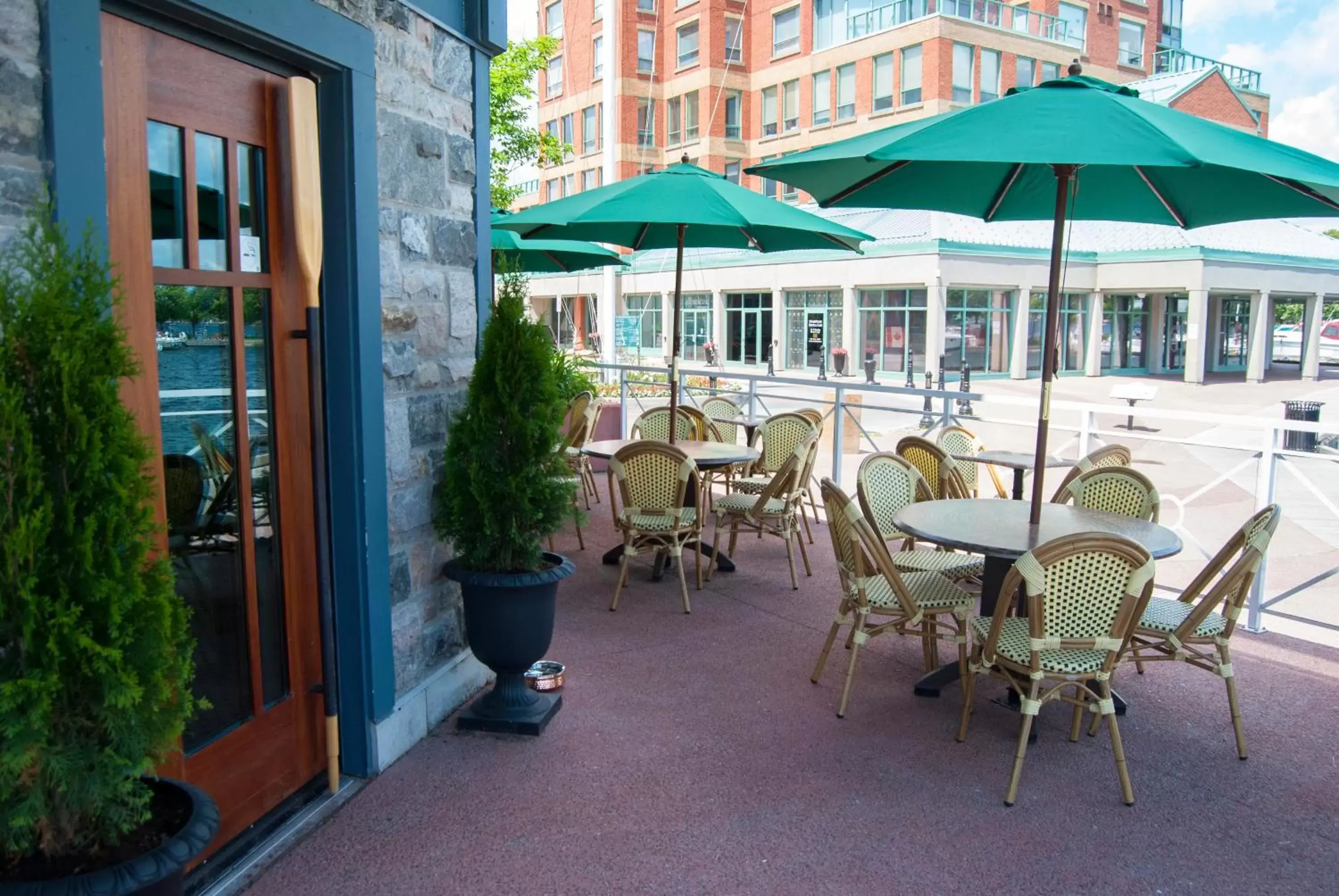 Patio in Tall Ships Landing Coastal Resort