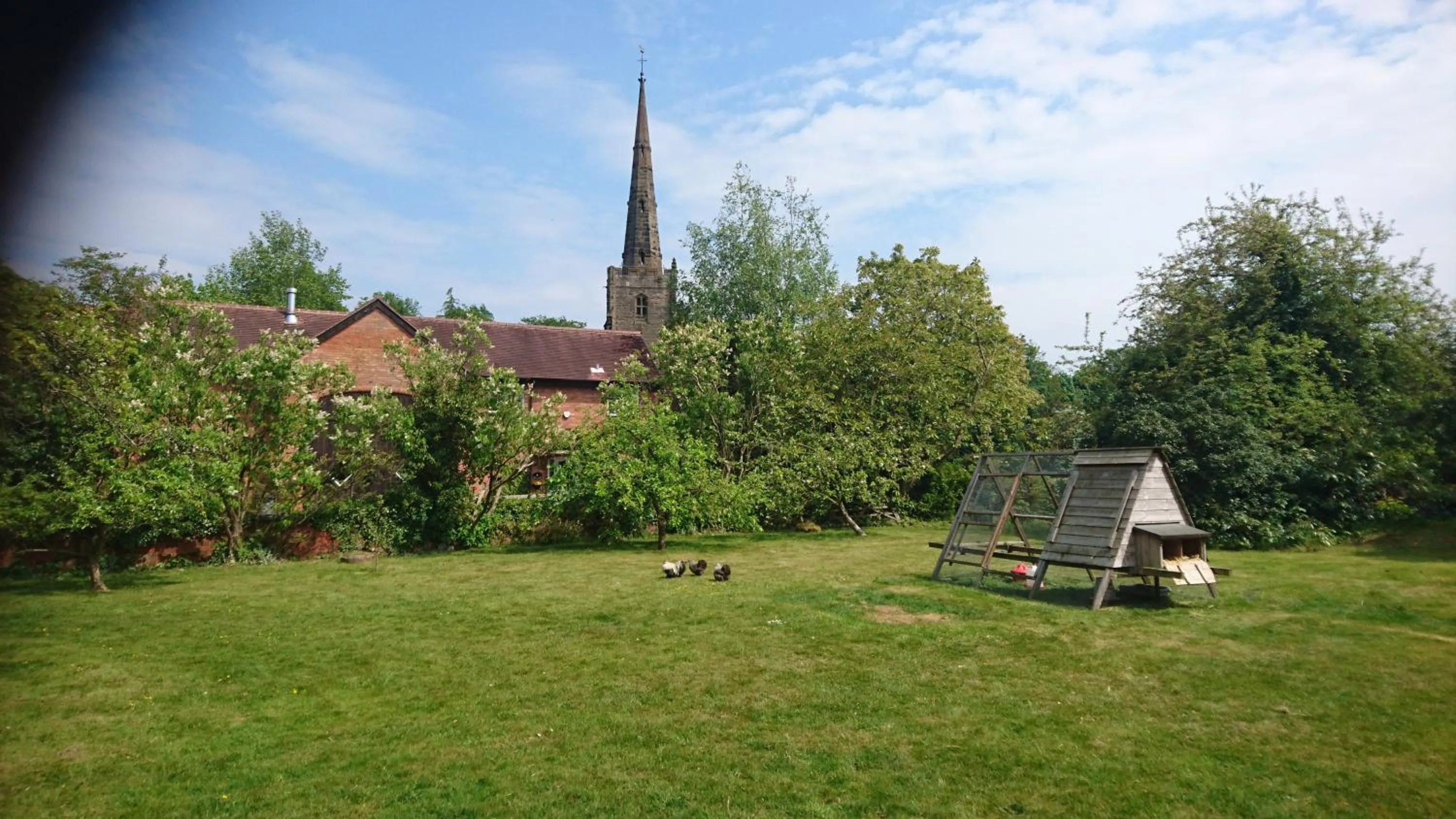 Garden view in Church Farm Accommodation