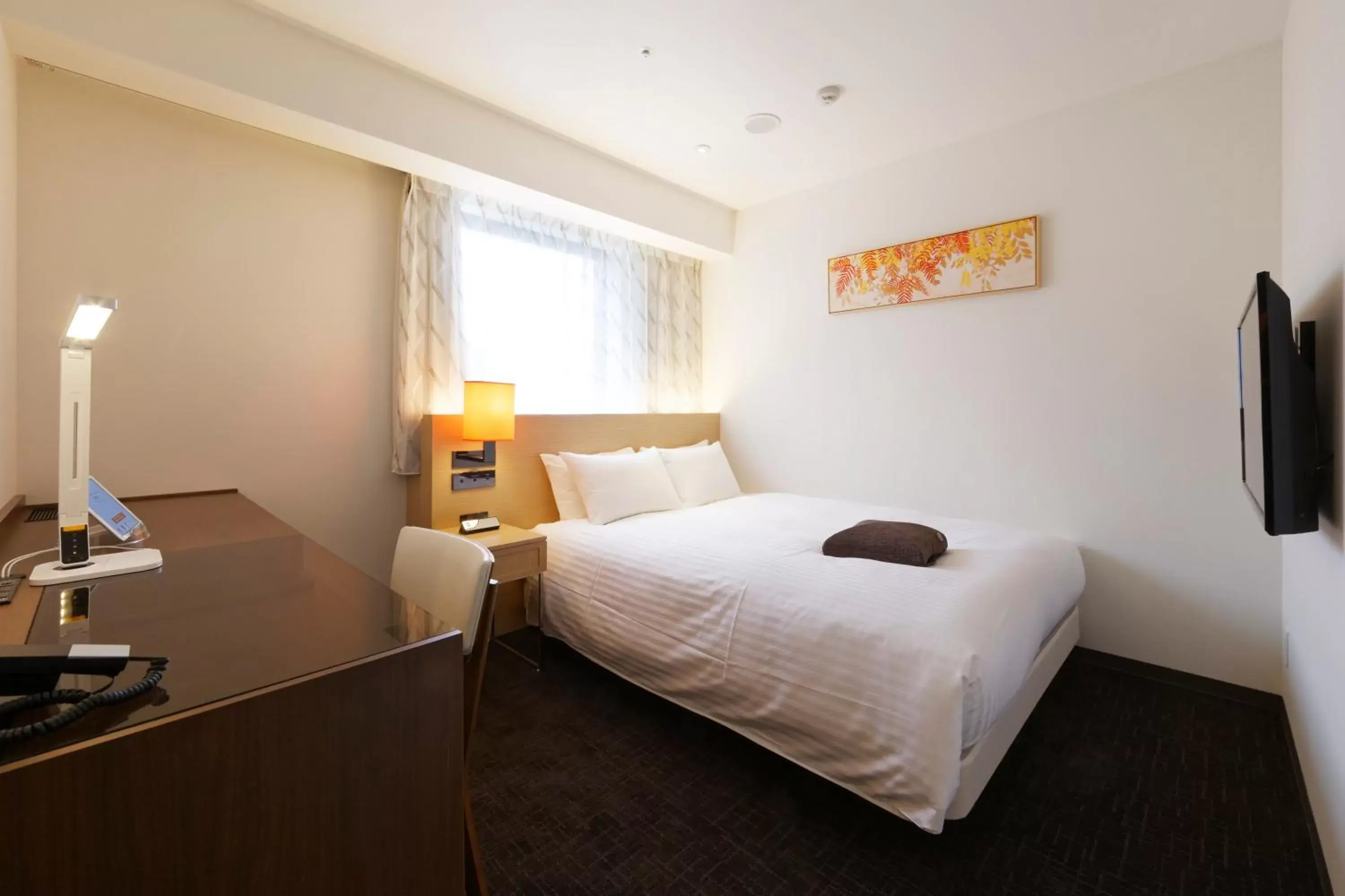 Photo of the whole room, Bed in HOTEL FORZA HAKATA-GUCHI