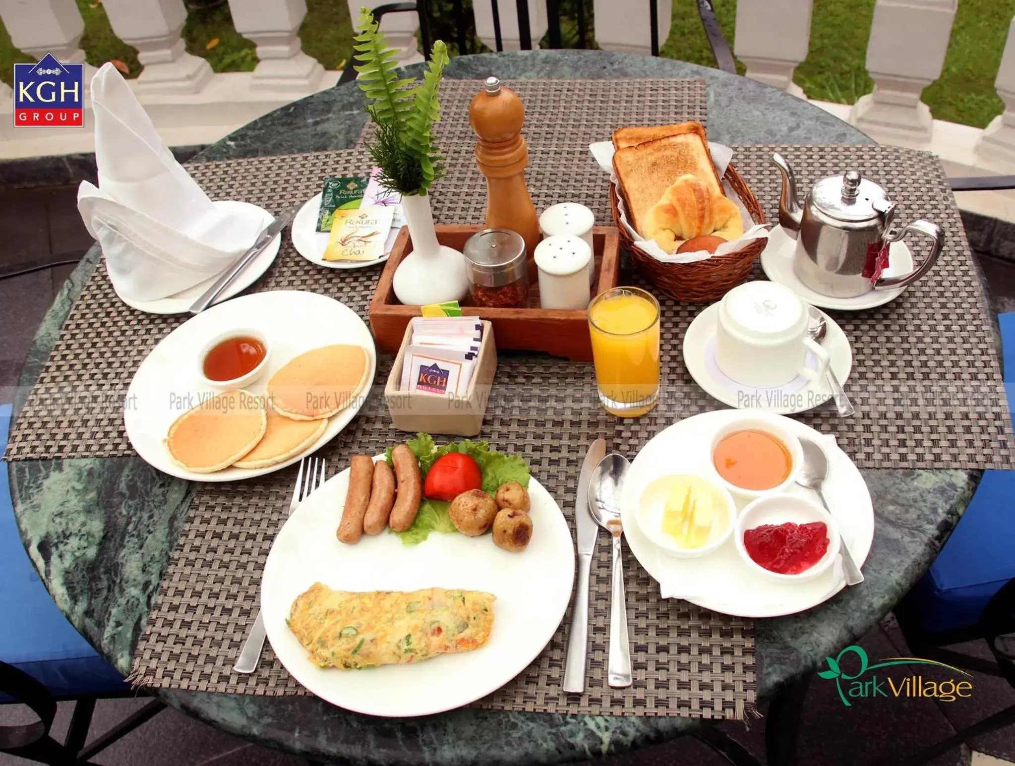 Food, Breakfast in Park Village Resort by KGH Group