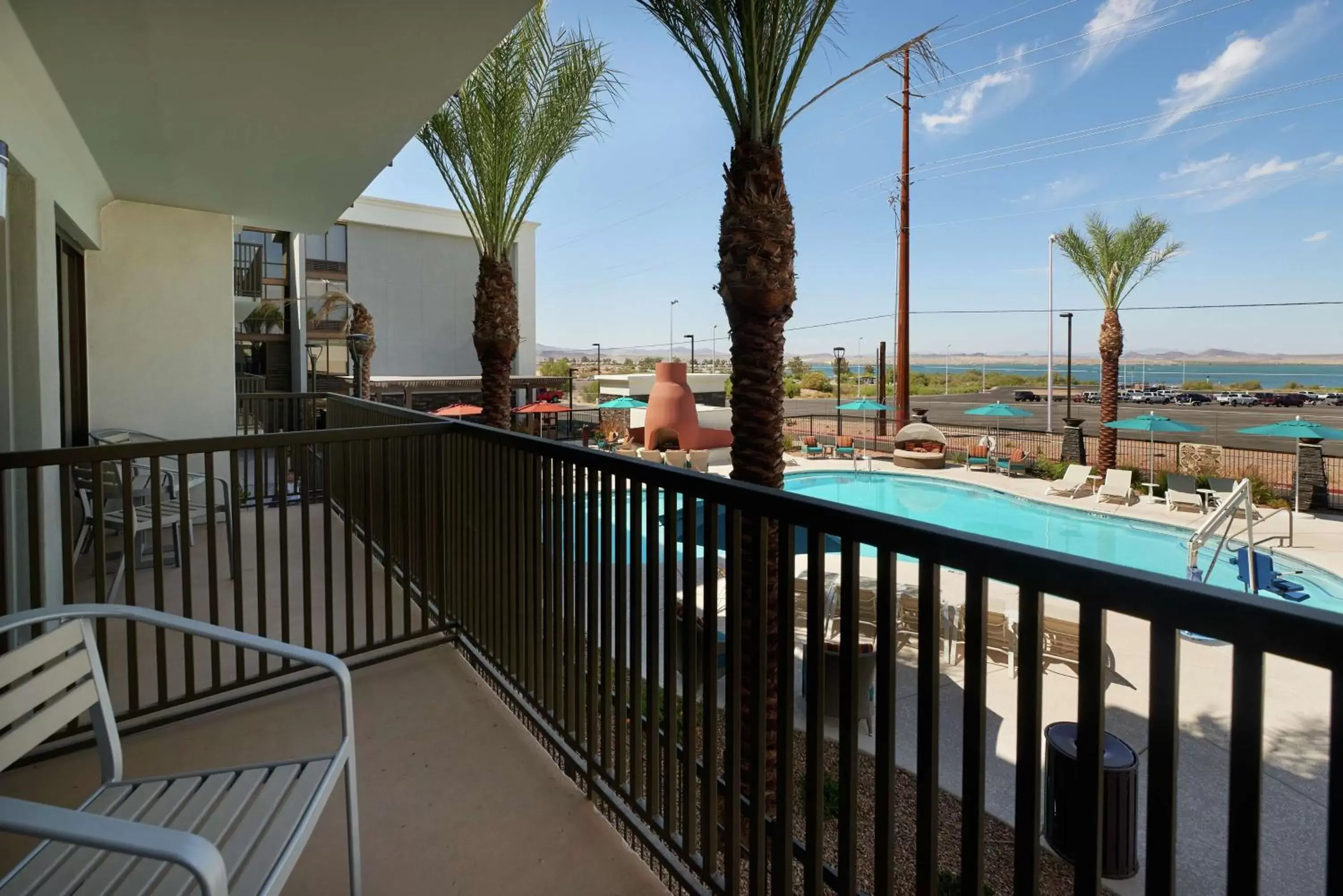 View (from property/room), Balcony/Terrace in Hampton Inn Lake Havasu City