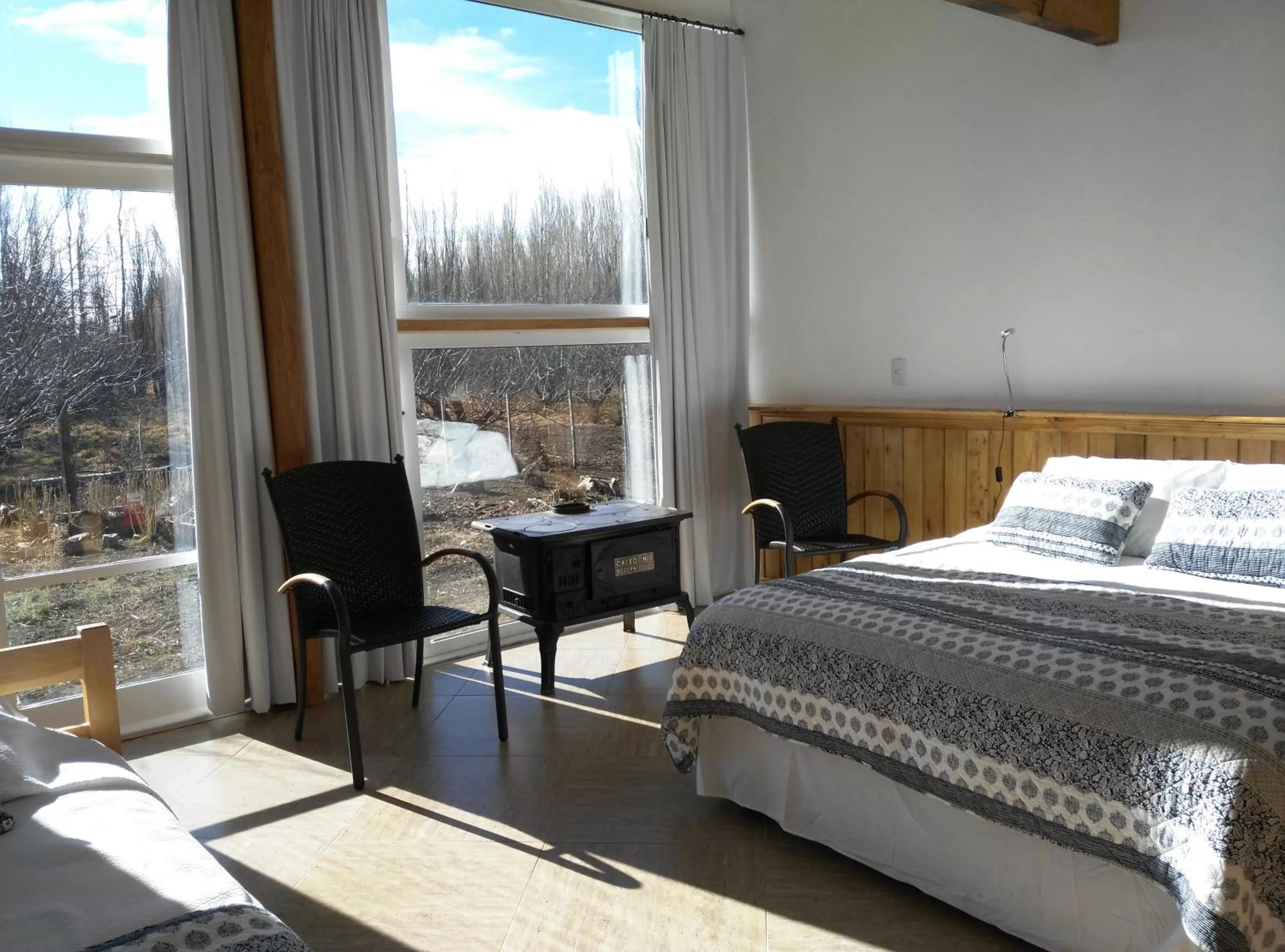 Decorative detail, Bed in Hostería de la Patagonia