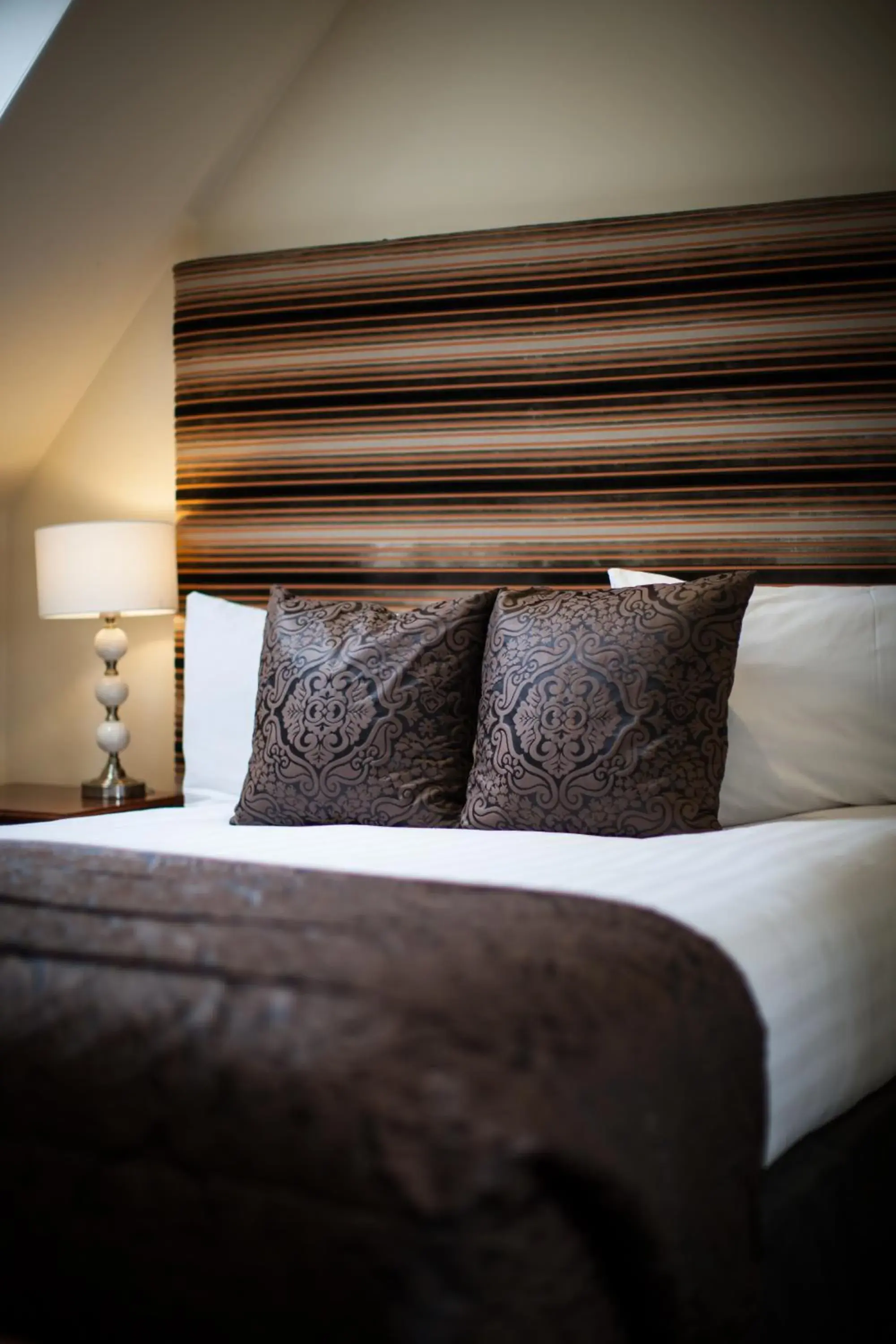 Decorative detail, Bed in Sherbrooke Castle Hotel