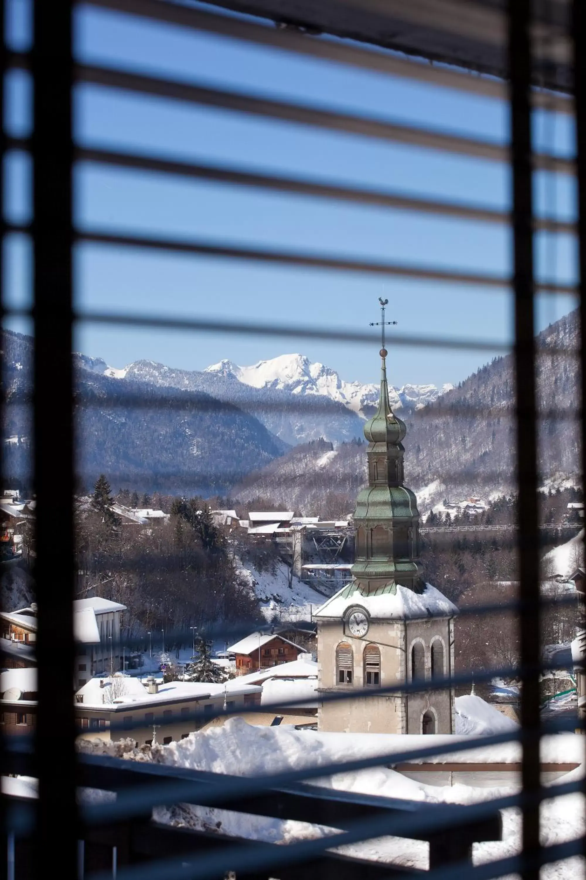 View (from property/room), Winter in Hotel le Petit Dru