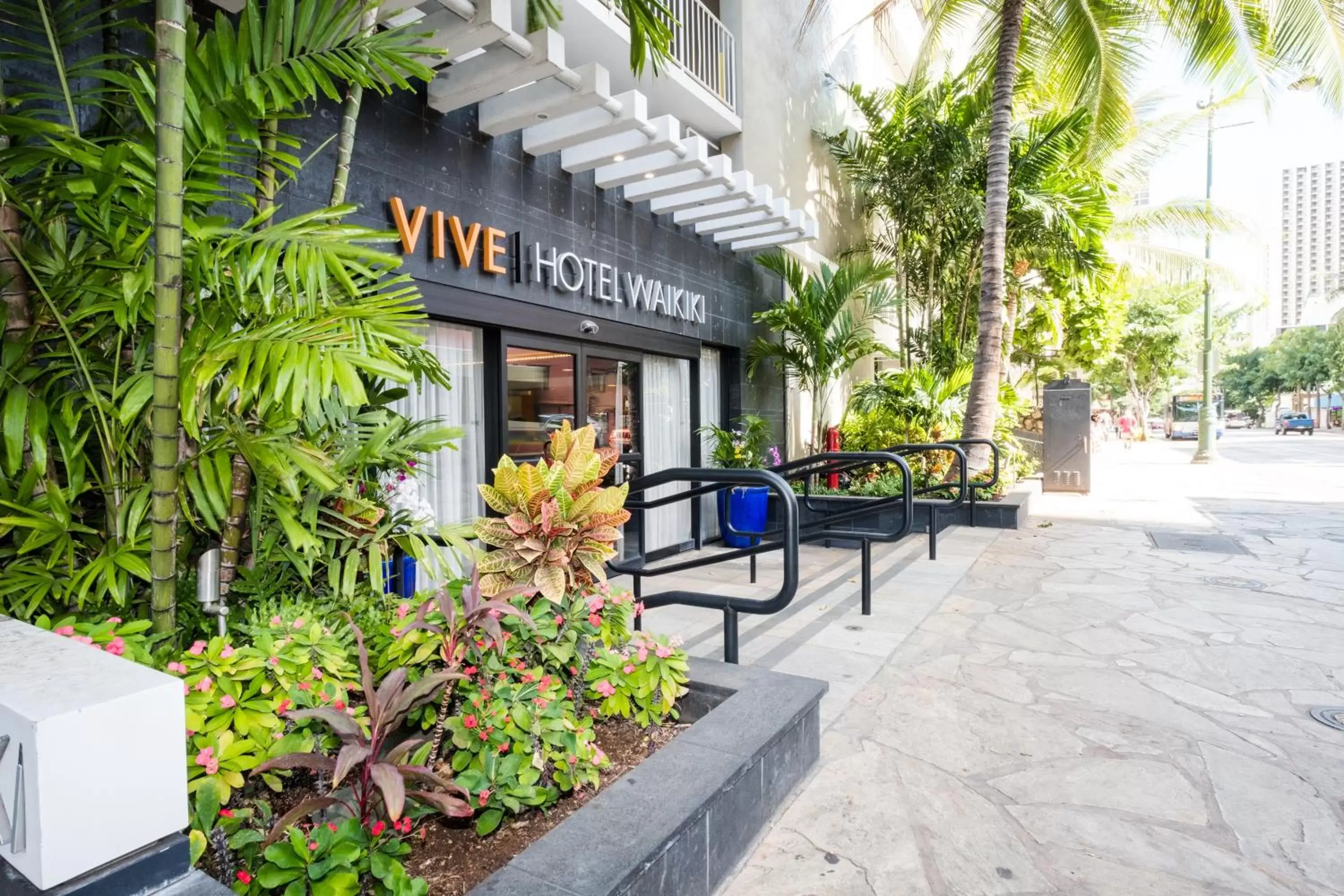 Facade/entrance in VIVE Hotel Waikiki