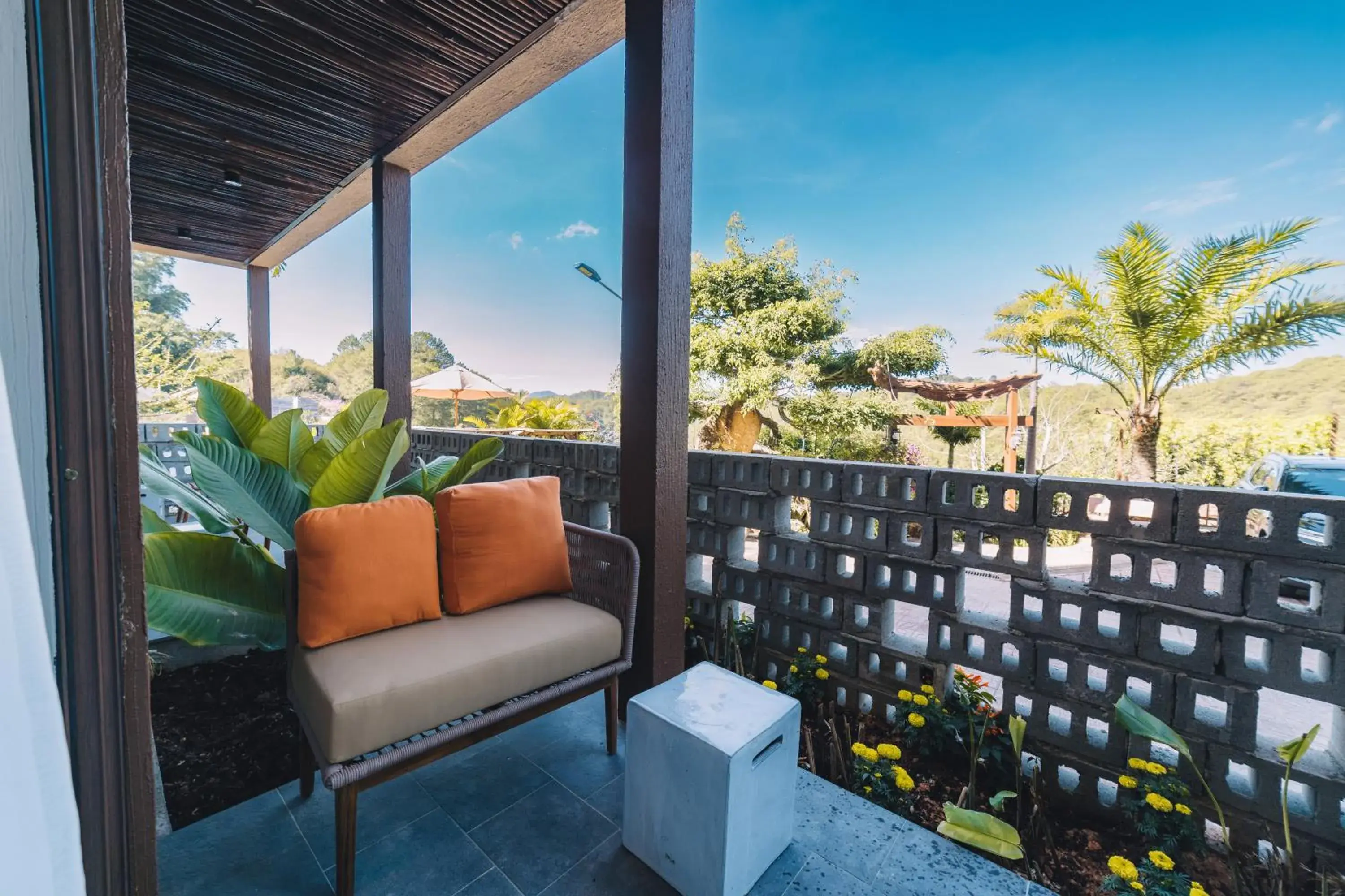 View (from property/room), Balcony/Terrace in Zen Valley Dalat Resort