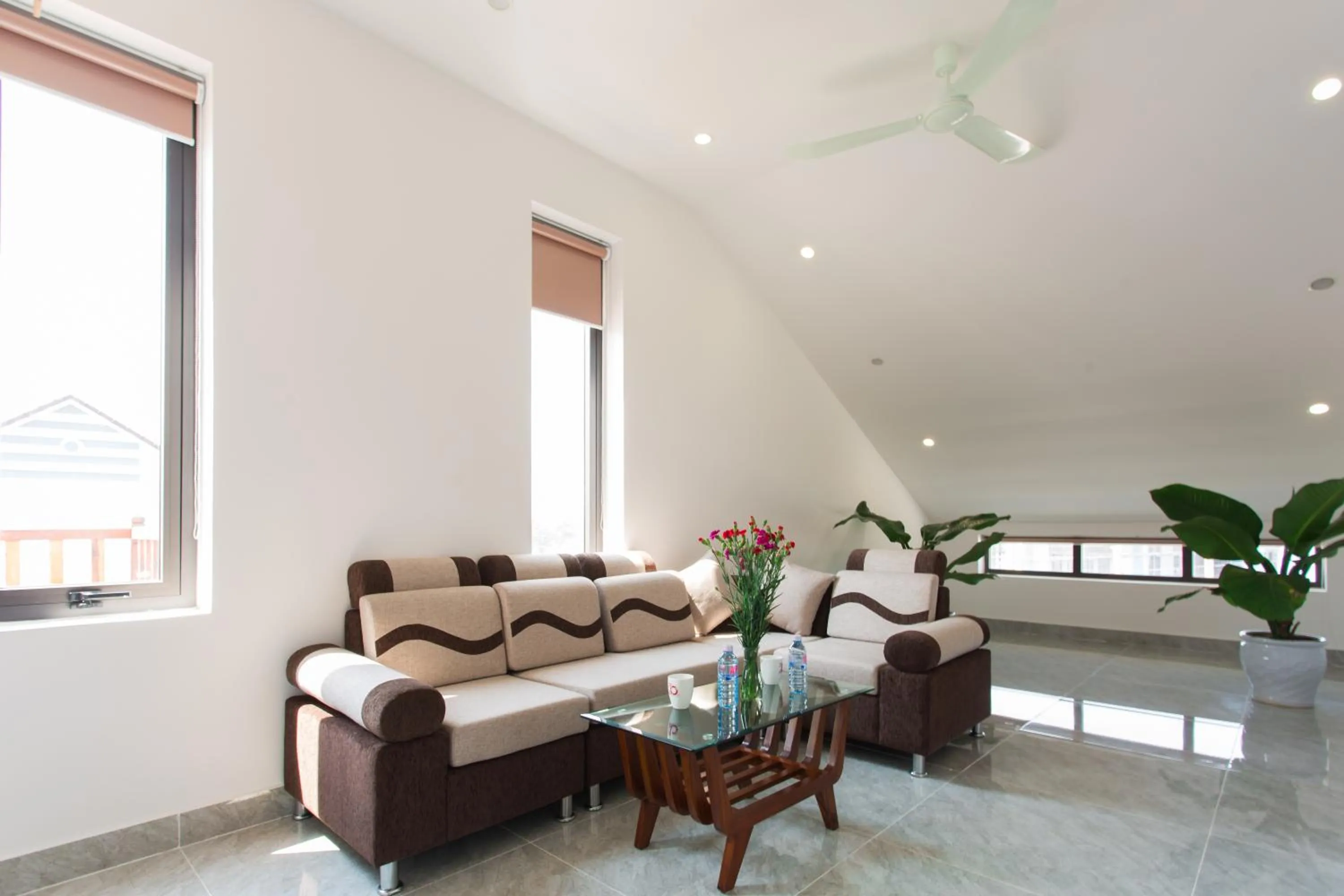 Seating area, Bed in An Bang Beach Dolphin Homestay