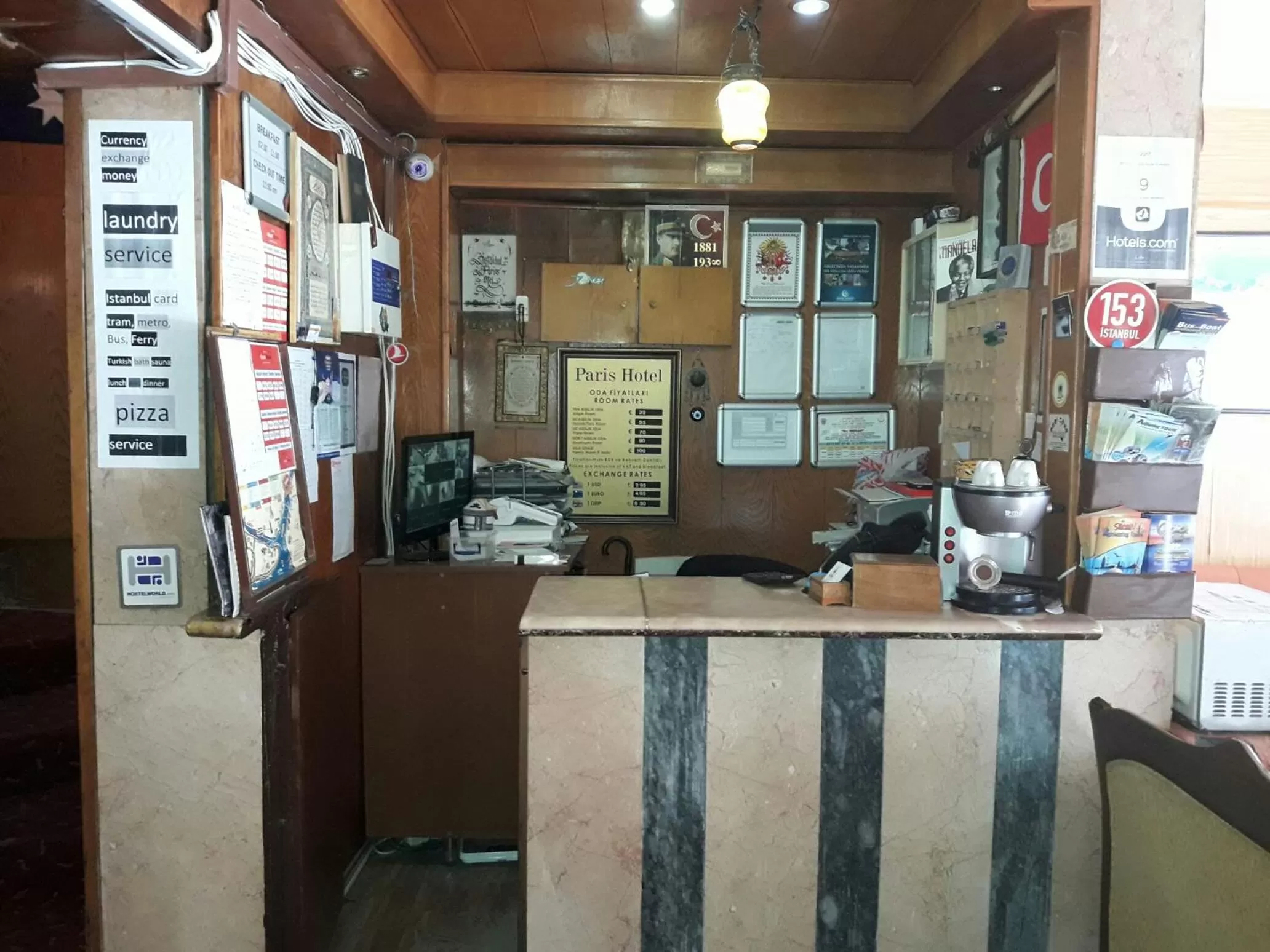 Lobby or reception in Paris Hotel